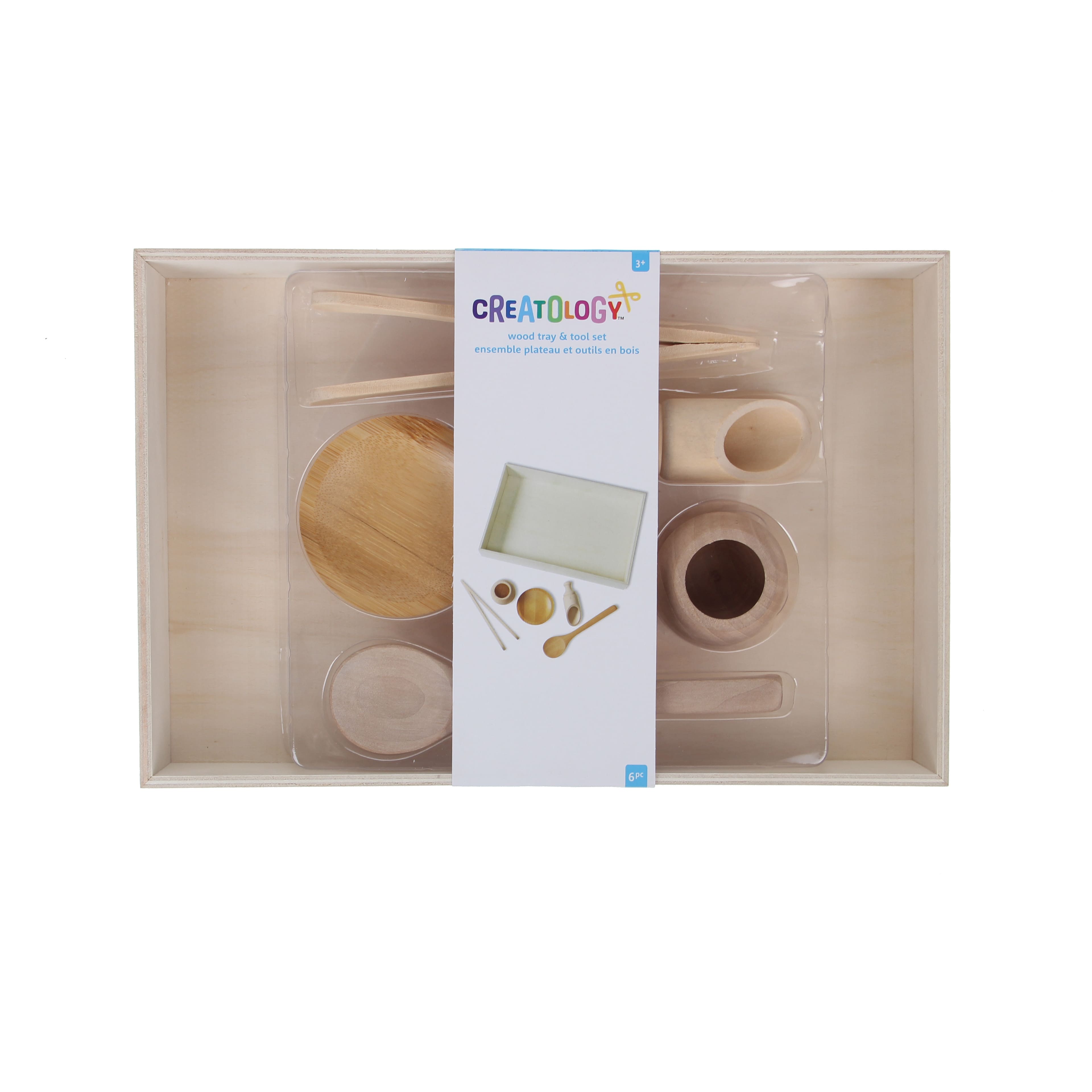 12 Pack: Wood Tray & Kitchen Set by Creatology™