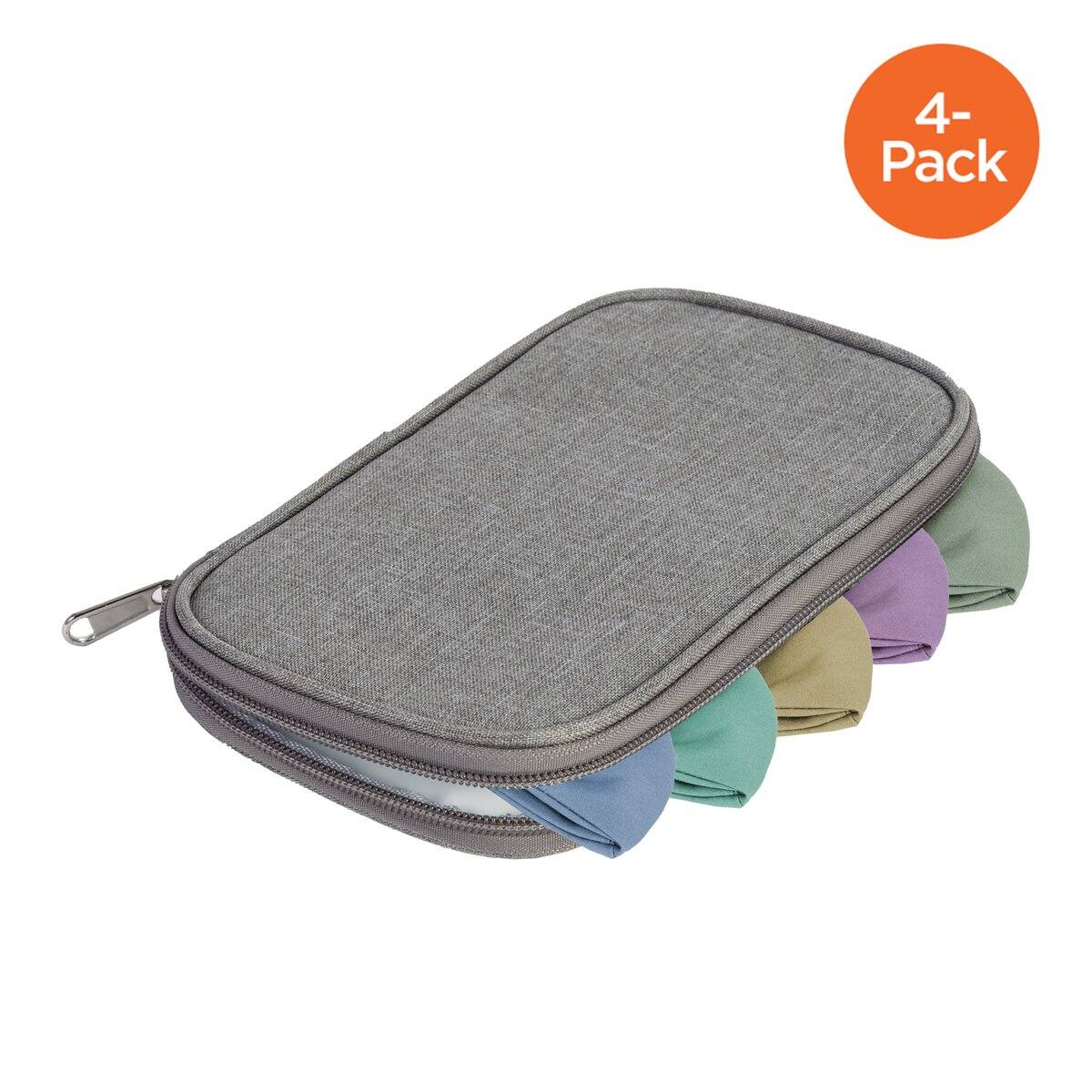 4-Pack Face Mask Storage Pouches