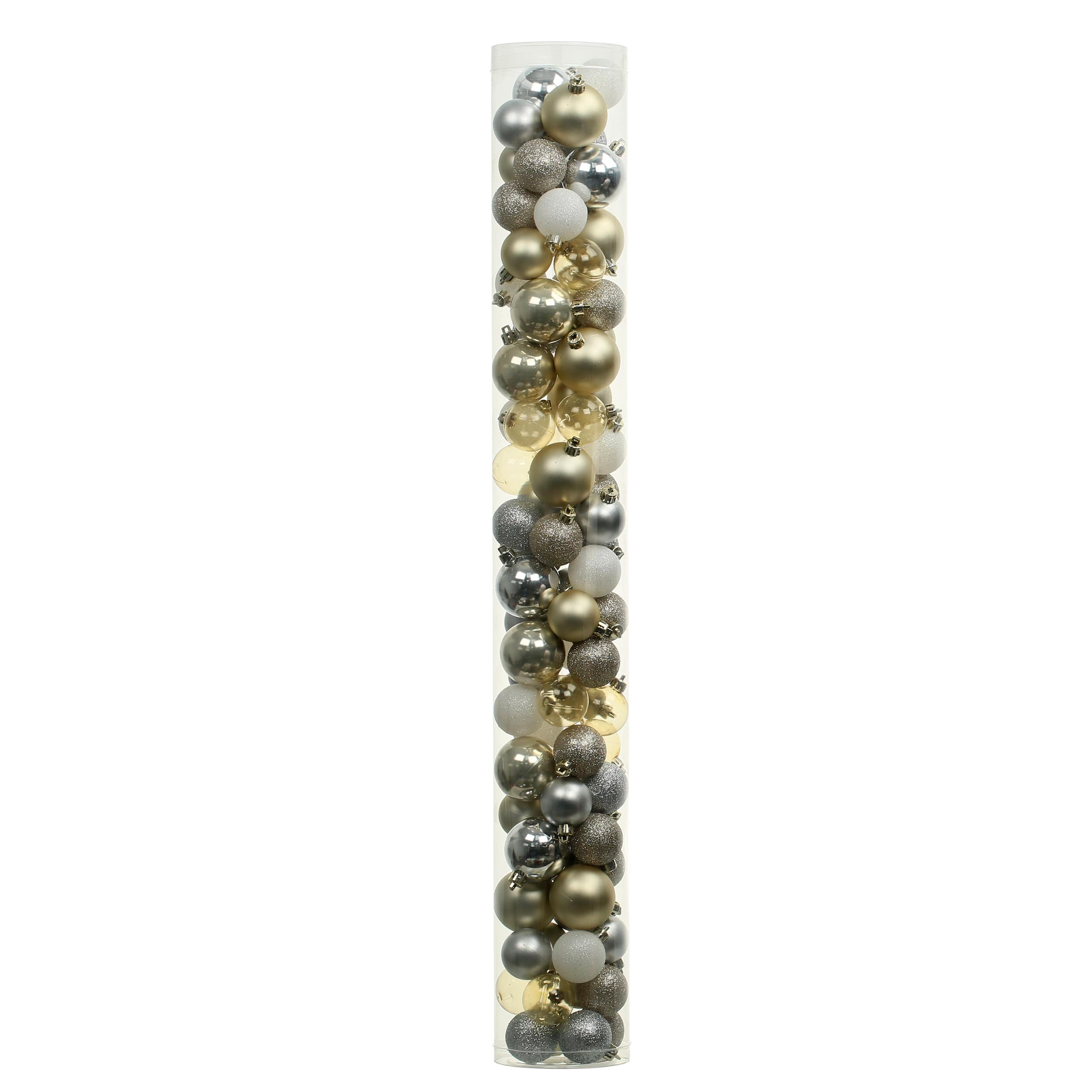 80 Pack Silver &#x26; Gold Shatterproof Ball Ornaments by Ashland&#xAE;