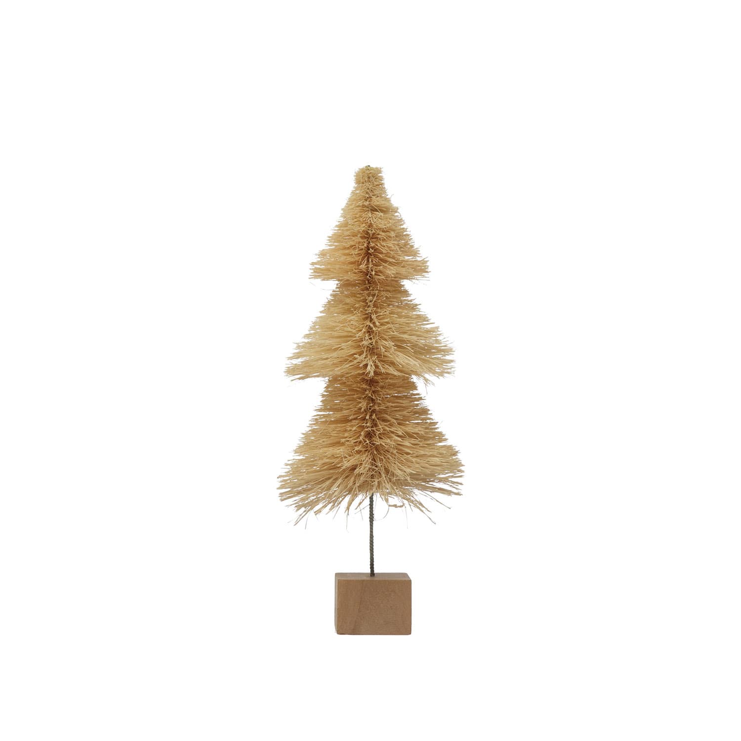 Hello Honey® Cream Sisal Bottle Brush Tree with Wood Base