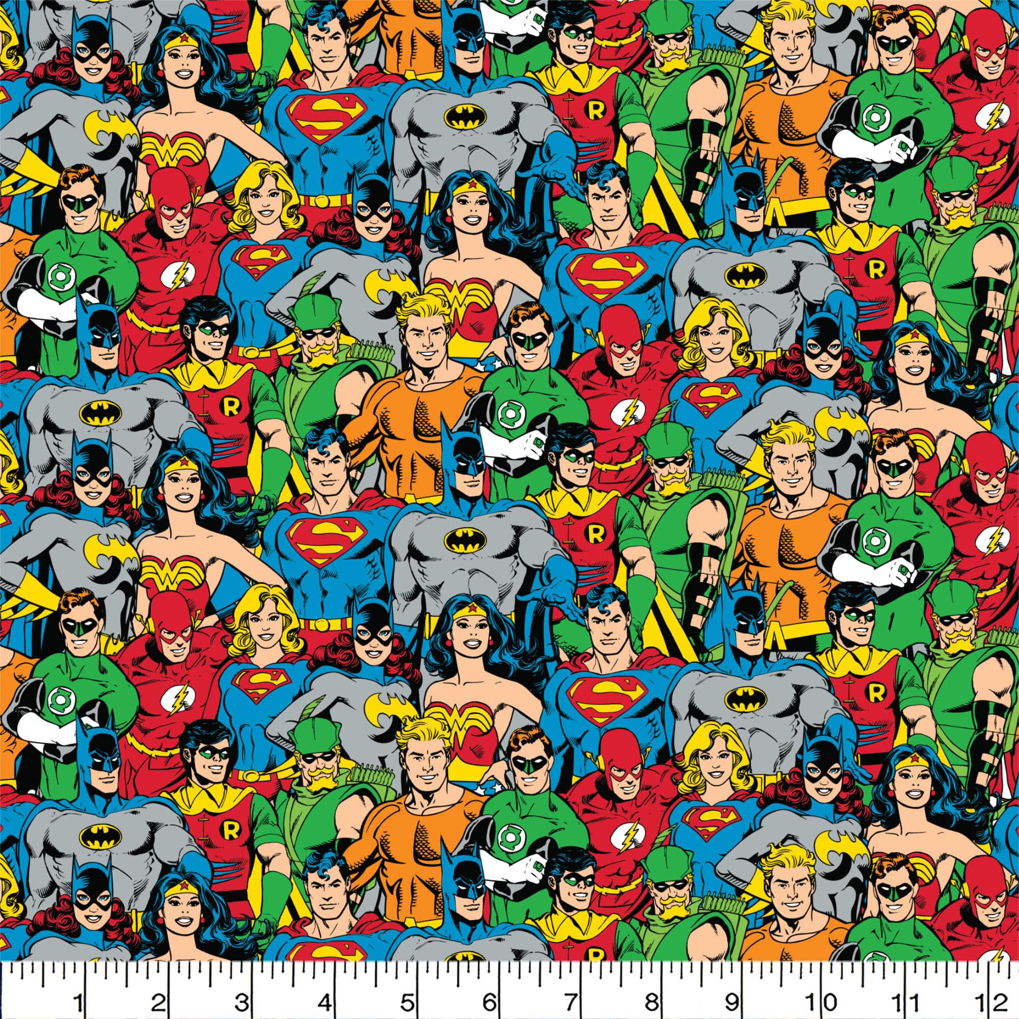 Camelot&#xAE; Fabrics DC Comics Packed Characters Cotton Fabric