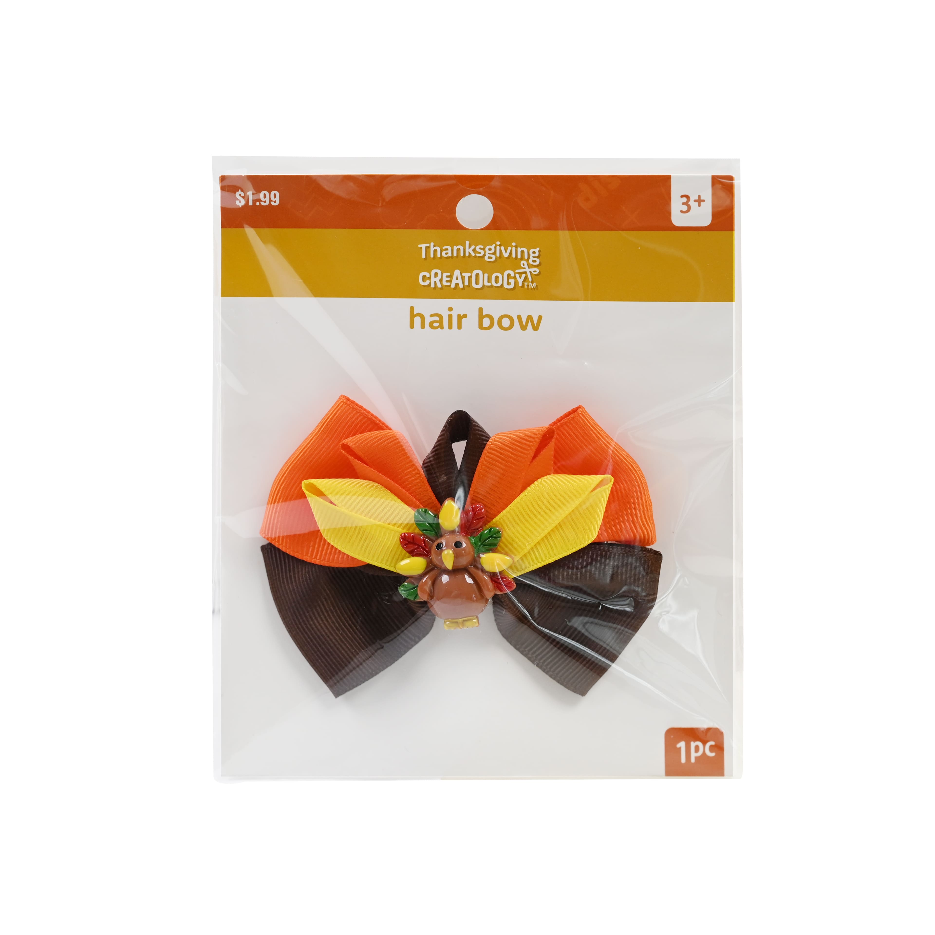 Thanksgiving Turkey Hair Bow Clip by Creatology&#x2122;