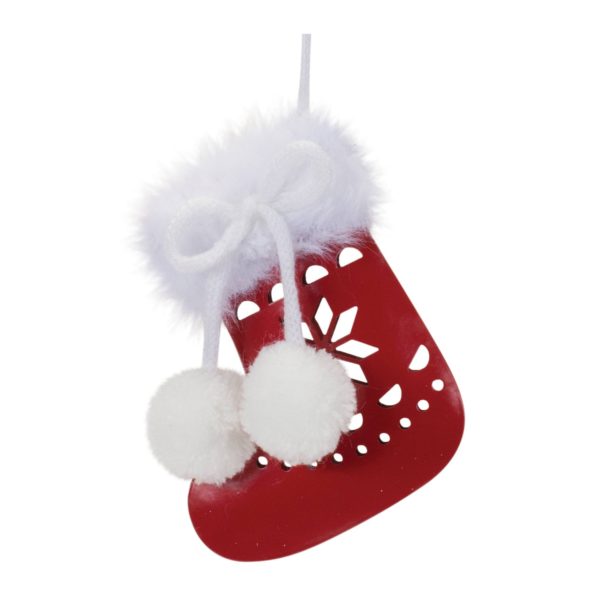 12ct. 4&#x22; Snowflake Mitten and Stocking Ornament Set