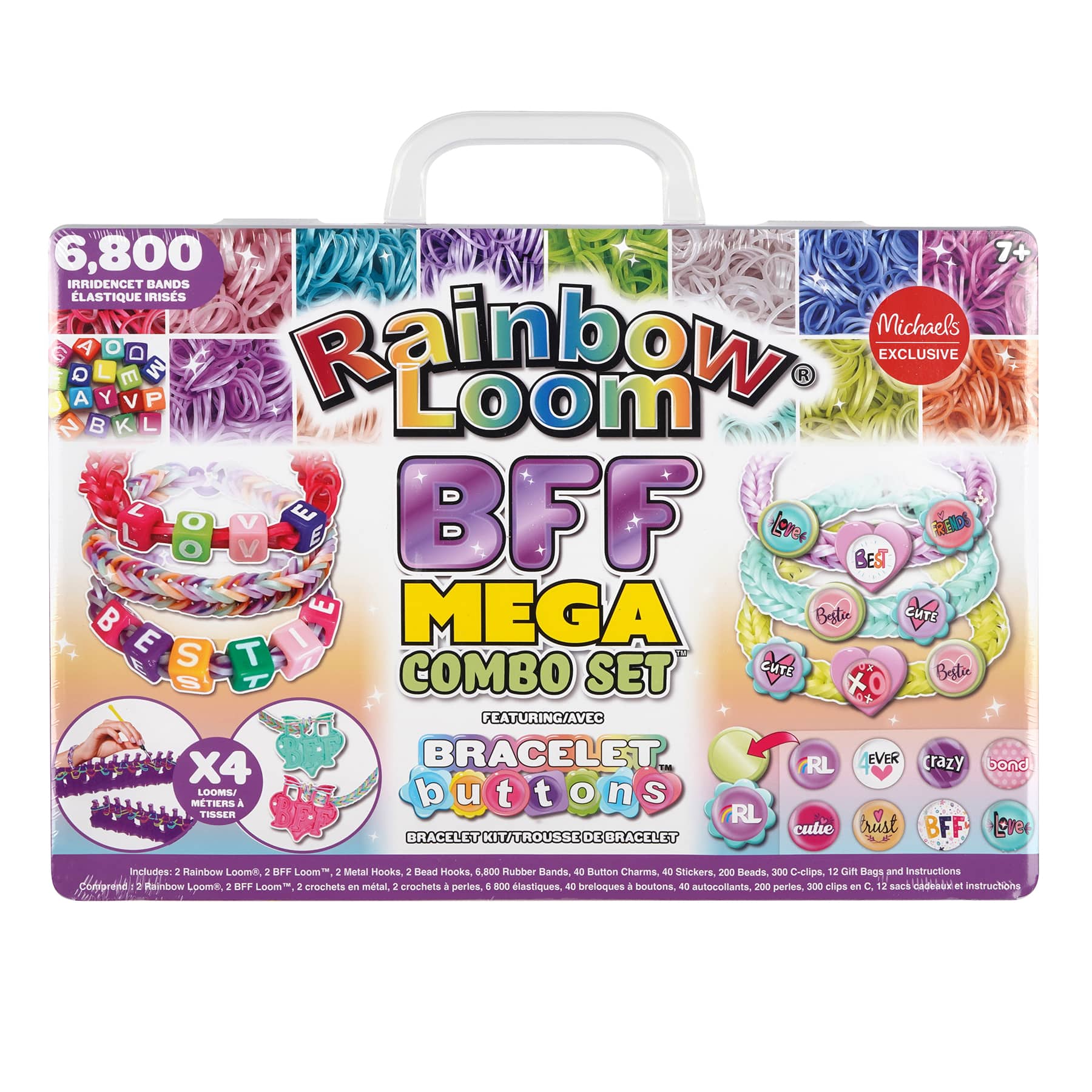 Rainbow Loom Beadmoji 4 Pack Bundle: Besties, Good Vibes, Sweets, Trendy, Multi