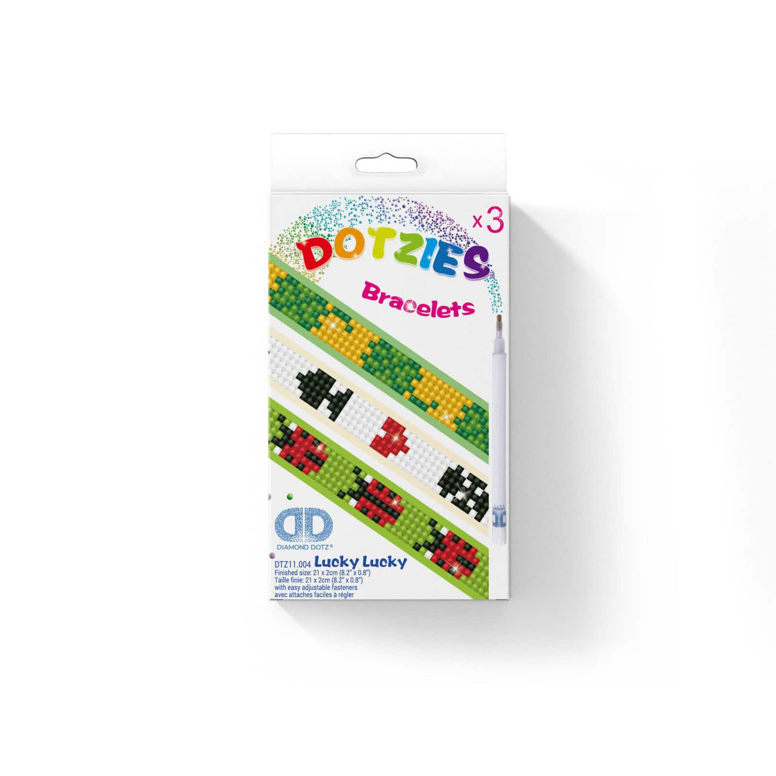 Diamond Dotz&#xAE; Beginner Lucky Lucky DOTZIES Diamond Painting Artwork Kit