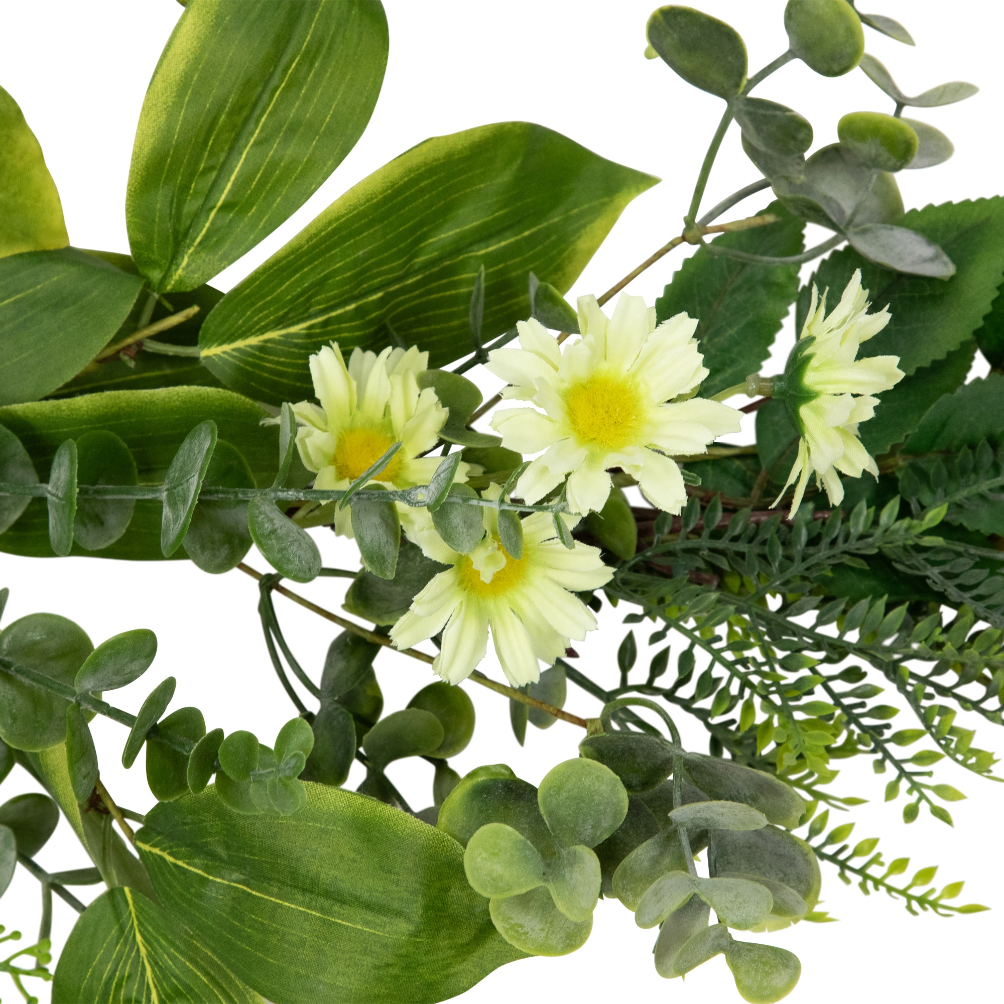 5ft. Mixed Foliage &#x26; Daisy Spring Garland