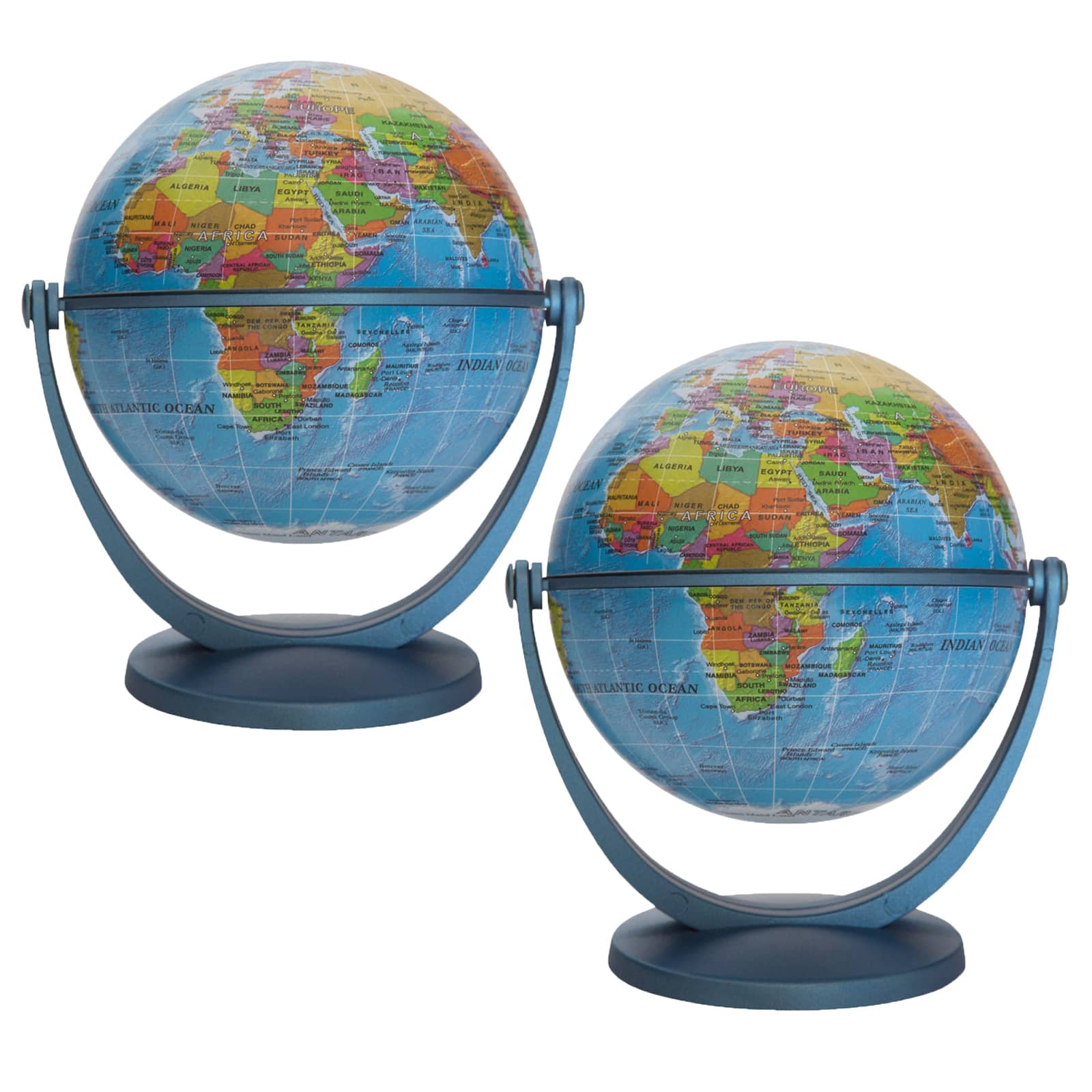 Hemispheres 4" Blue Ocean GyroGlobe, 2ct.