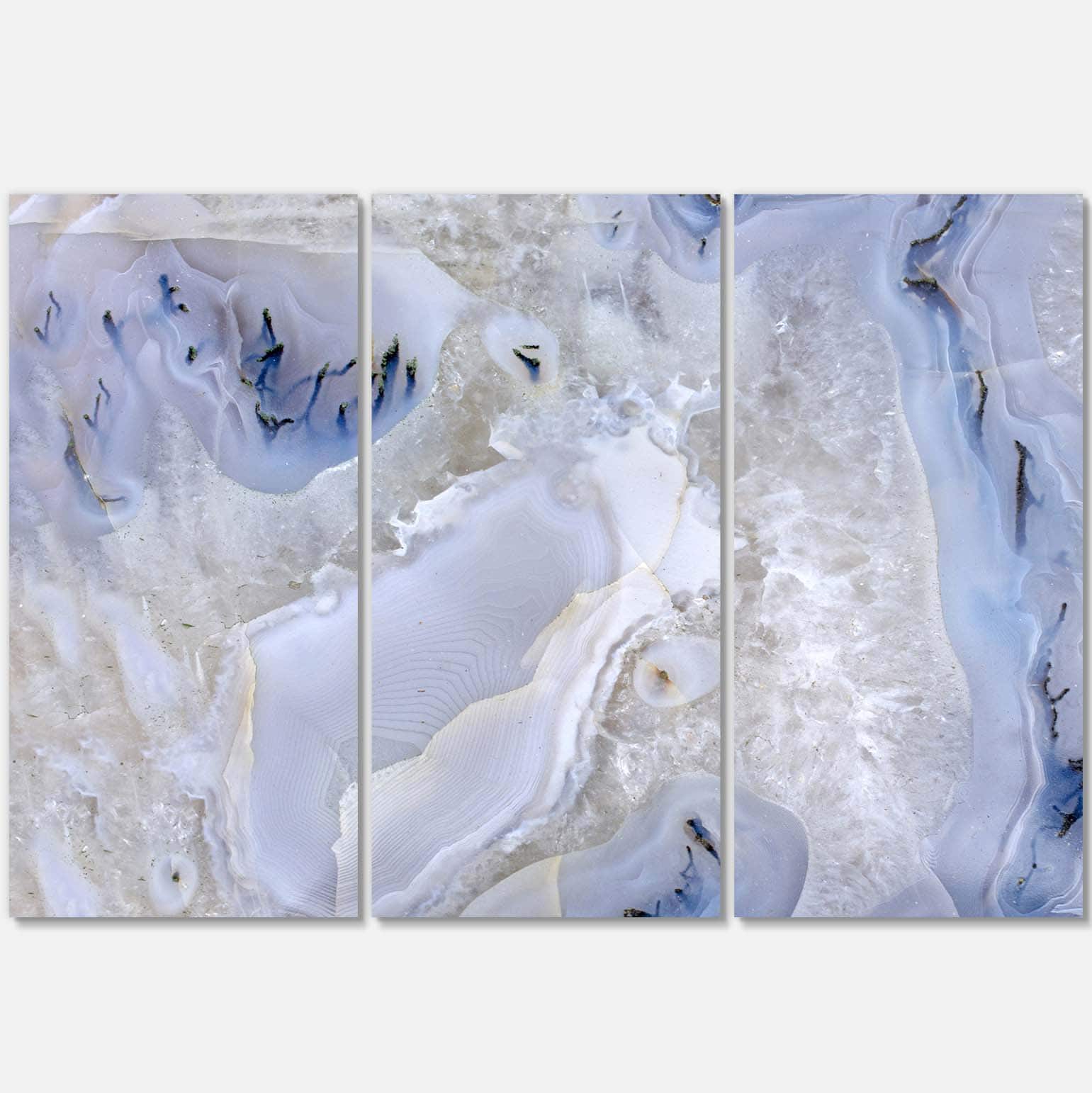 Designart - Agate Stone Background - Abstract Canvas Wall Art Print