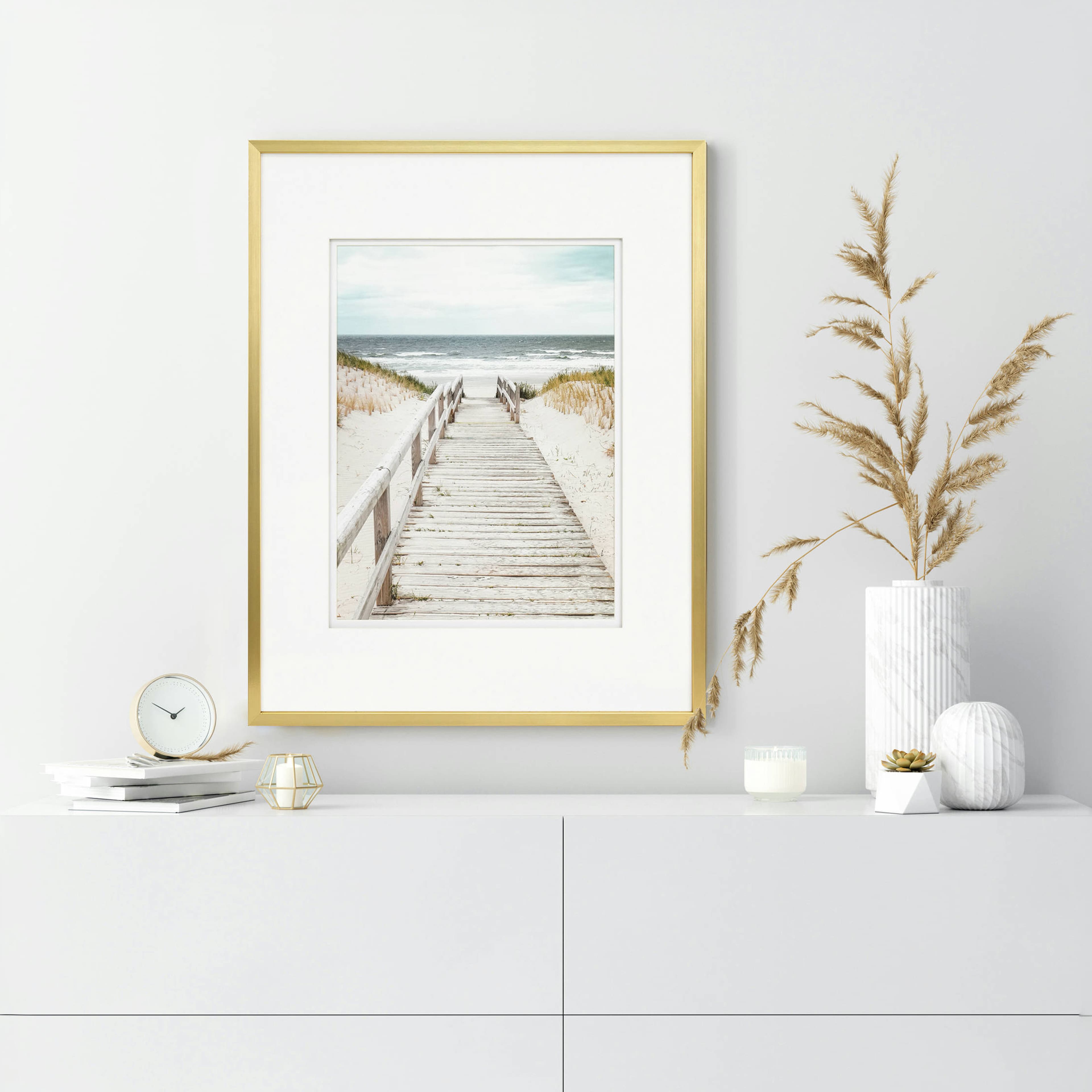 Gallery&#x2122; Gold Frame with Mat by Studio D&#xE9;cor&#xAE;