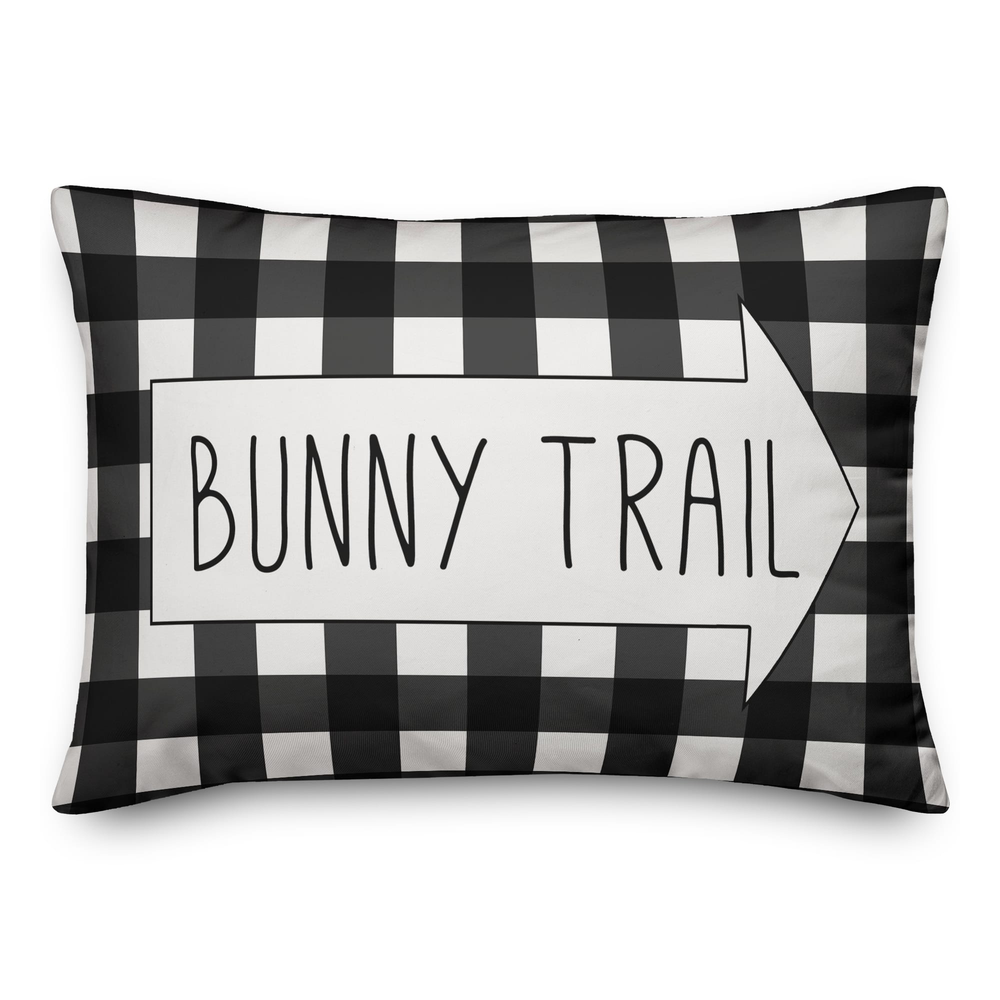 Buffalo Check Bunny Trail Throw Pillow