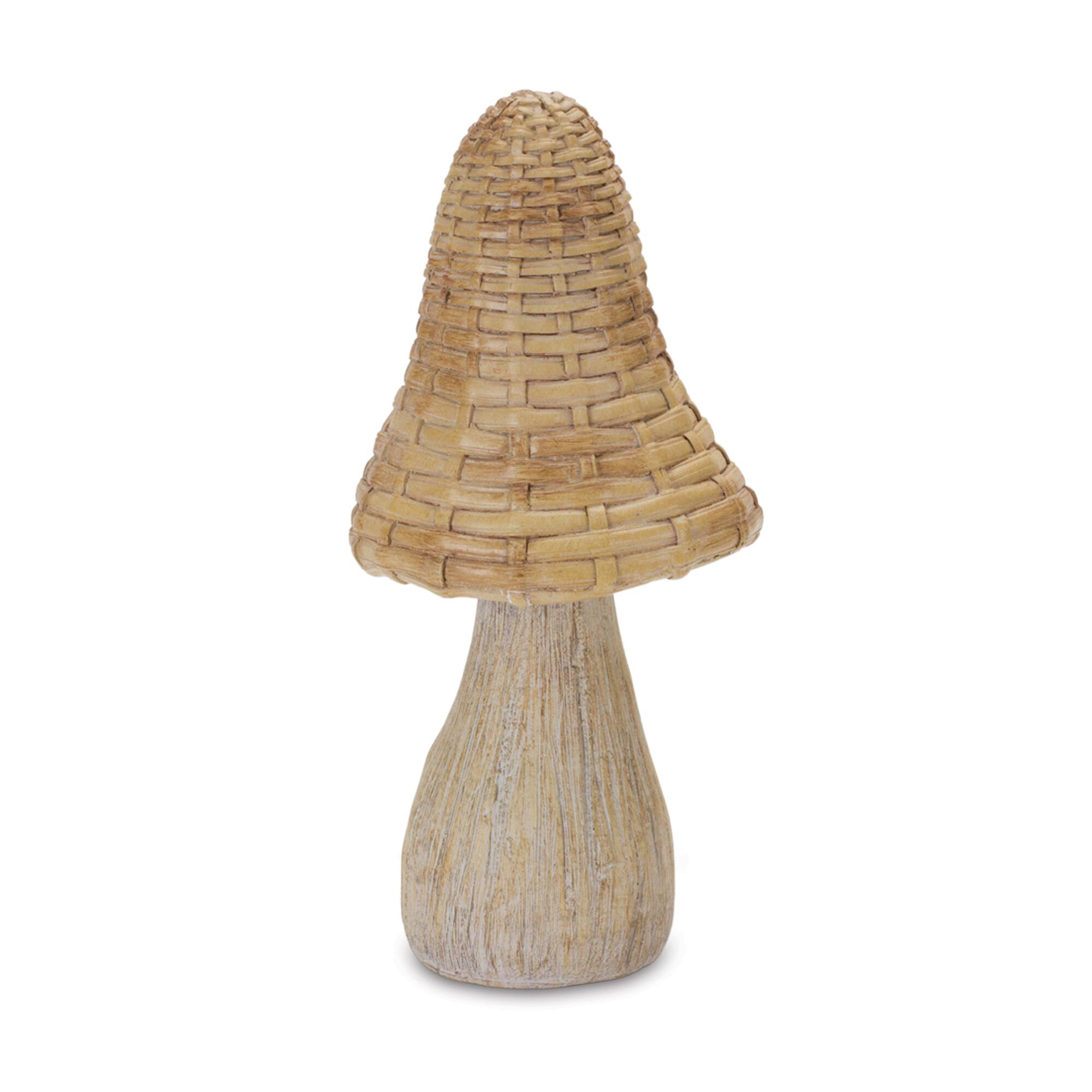 Wicker Mushroom D&#xE9;cor Set