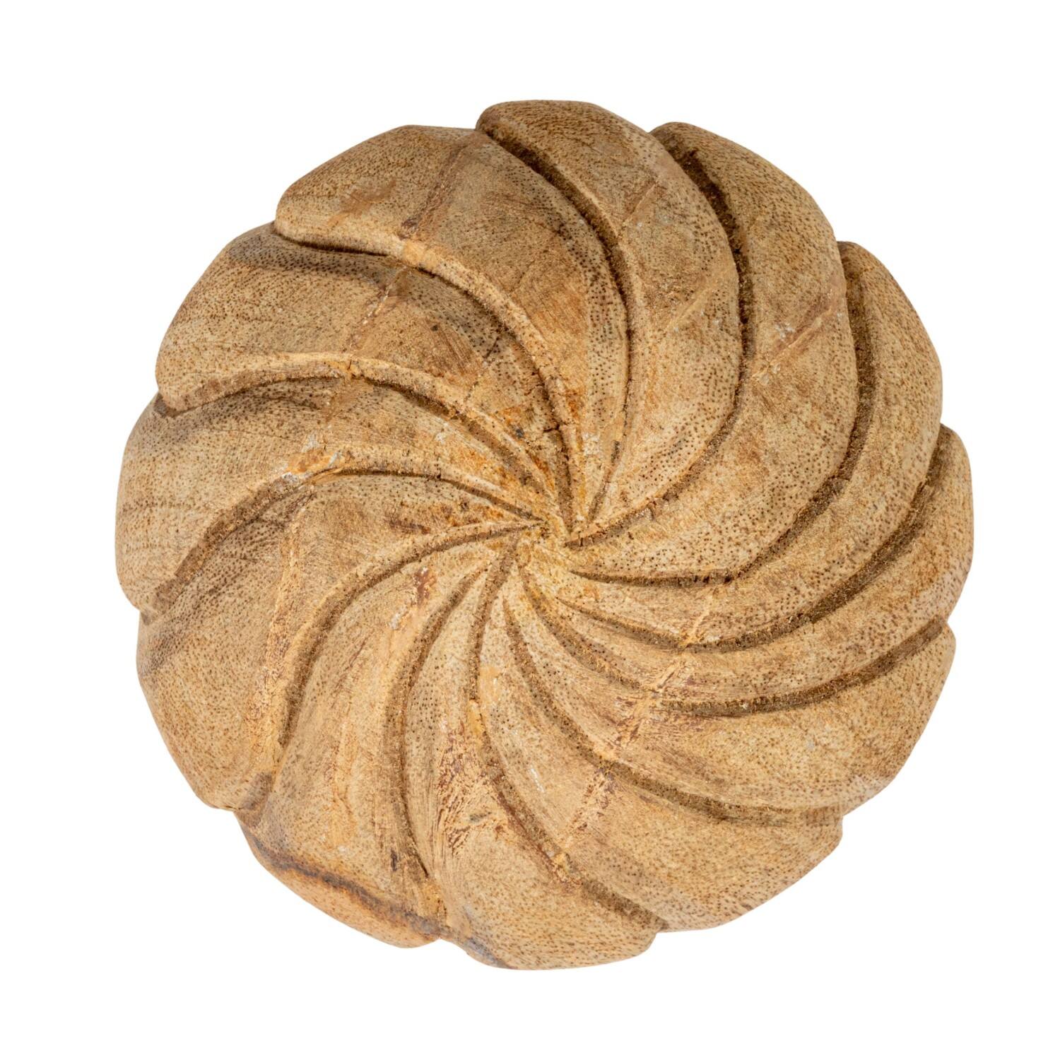 Hello Honey&#xAE; Bleached Natural Hand-Carved Mango Wood Finial Set