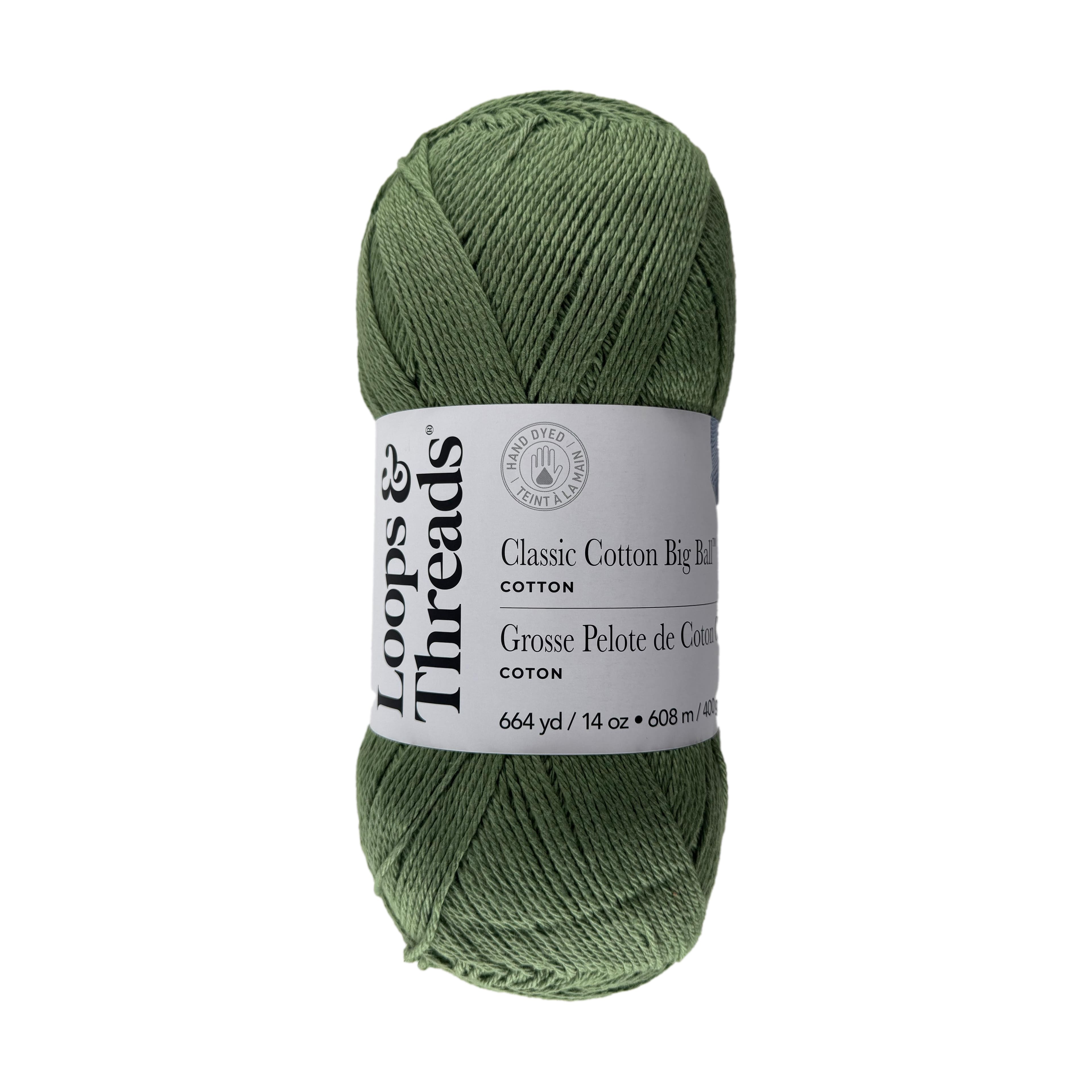 Classic Cotton Big Ball&#x2122; Solid Yarn by Loops &#x26; Threads&#xAE;