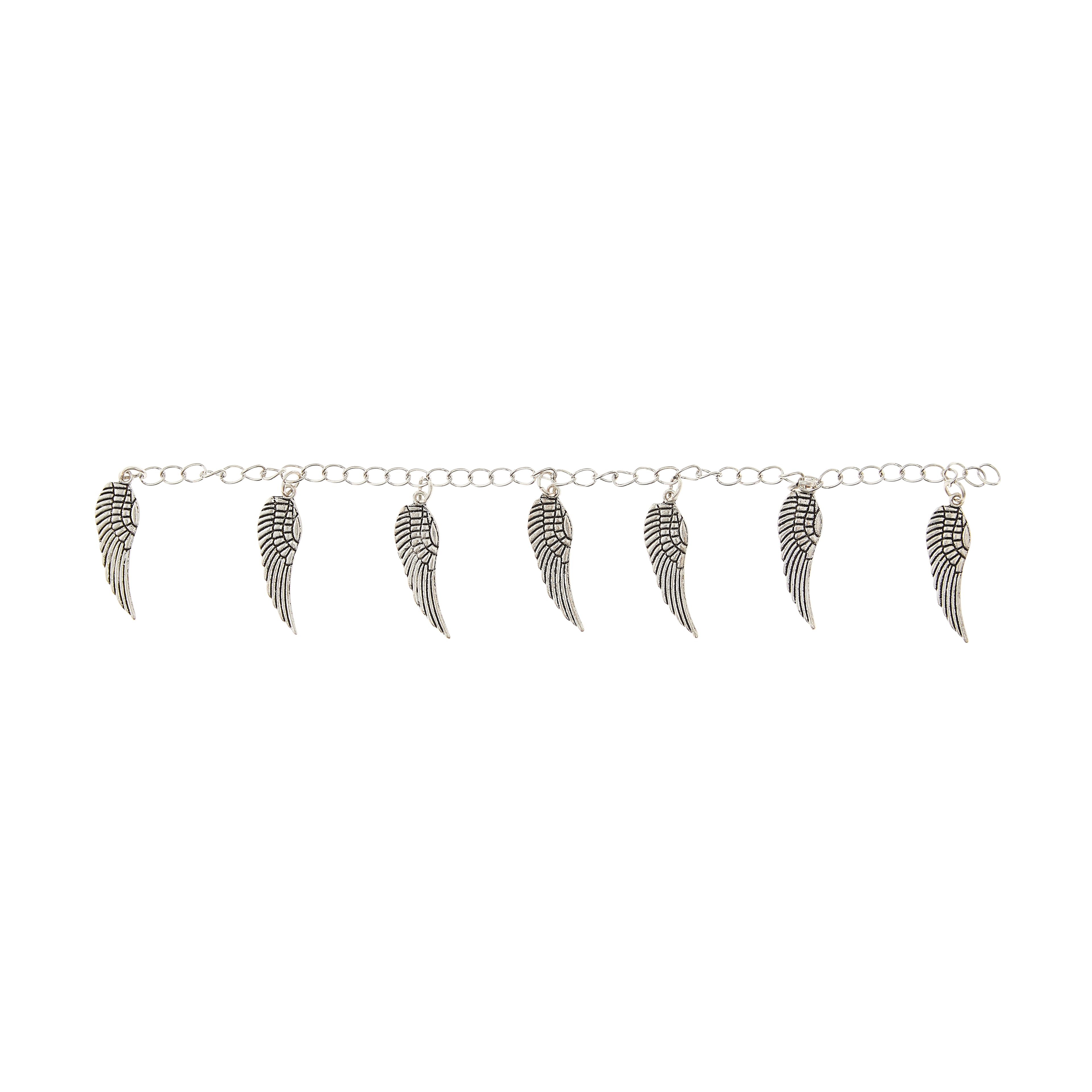 Antique Silver Wing Beads, 30mm by Bead Landing&#x2122;
