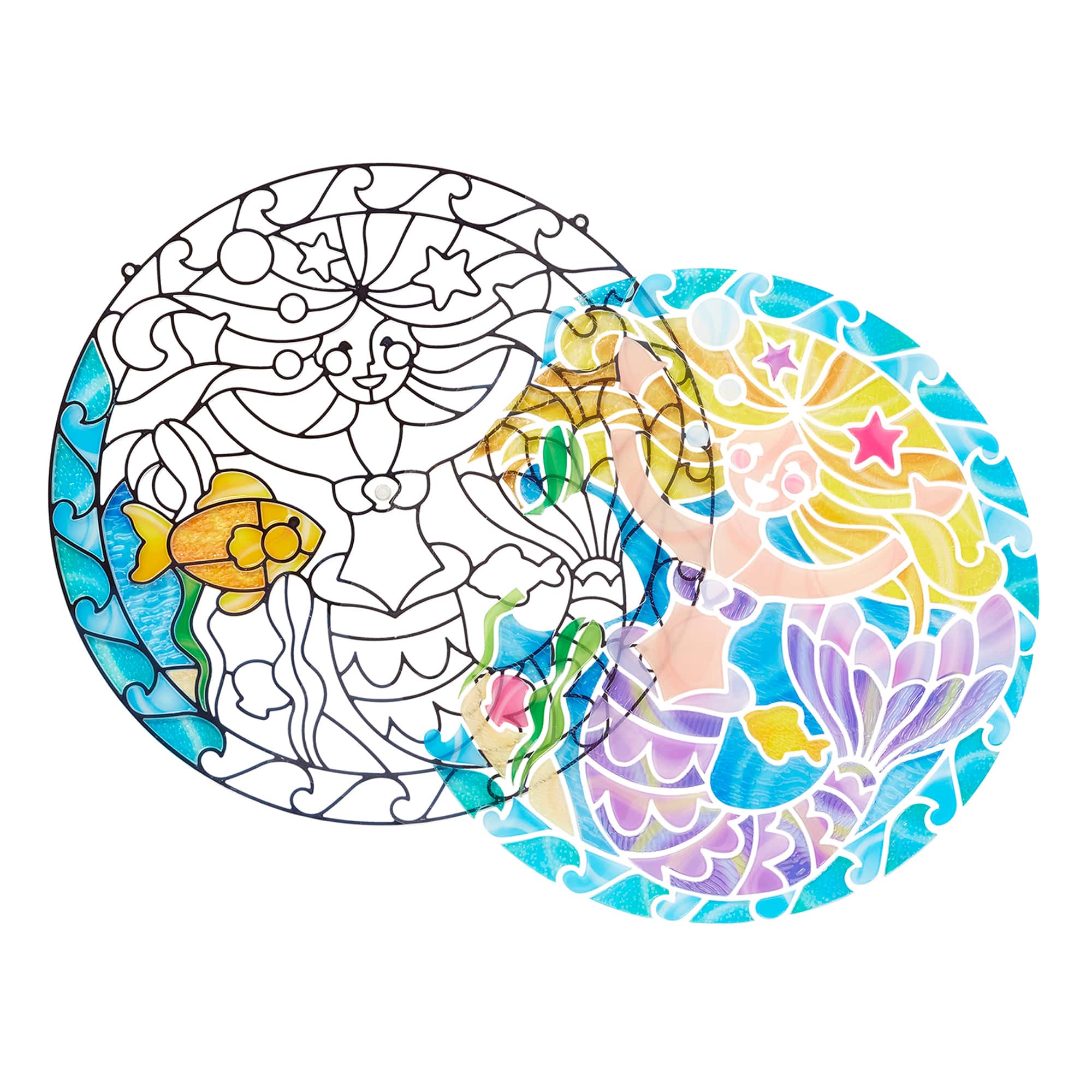 Melissa & Doug® Mermaid Stained Glass Kit Michaels