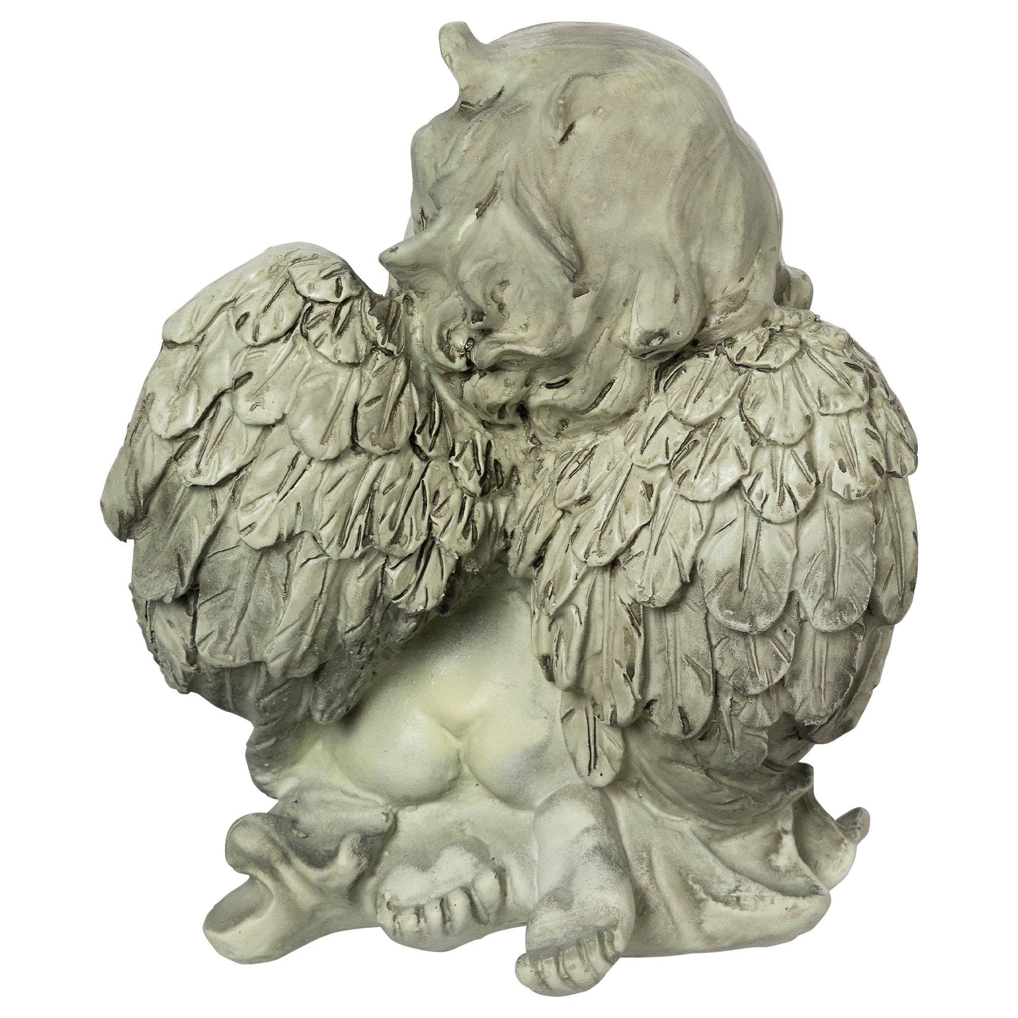 6" Heavenly Gardens Praying Cherub Angel Outdoor Garden Statue