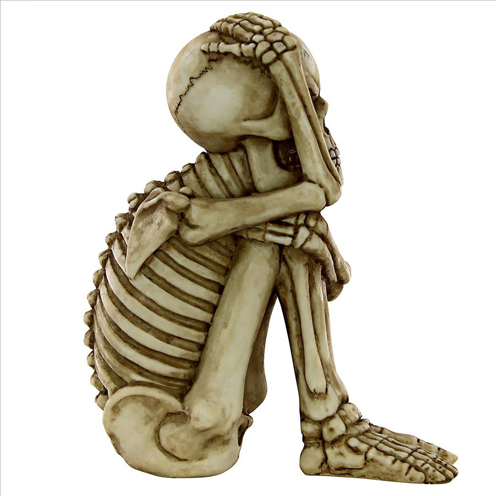 Design Toscano Mr. Bone Jangles Skeleton Sitter Statues, 2ct.