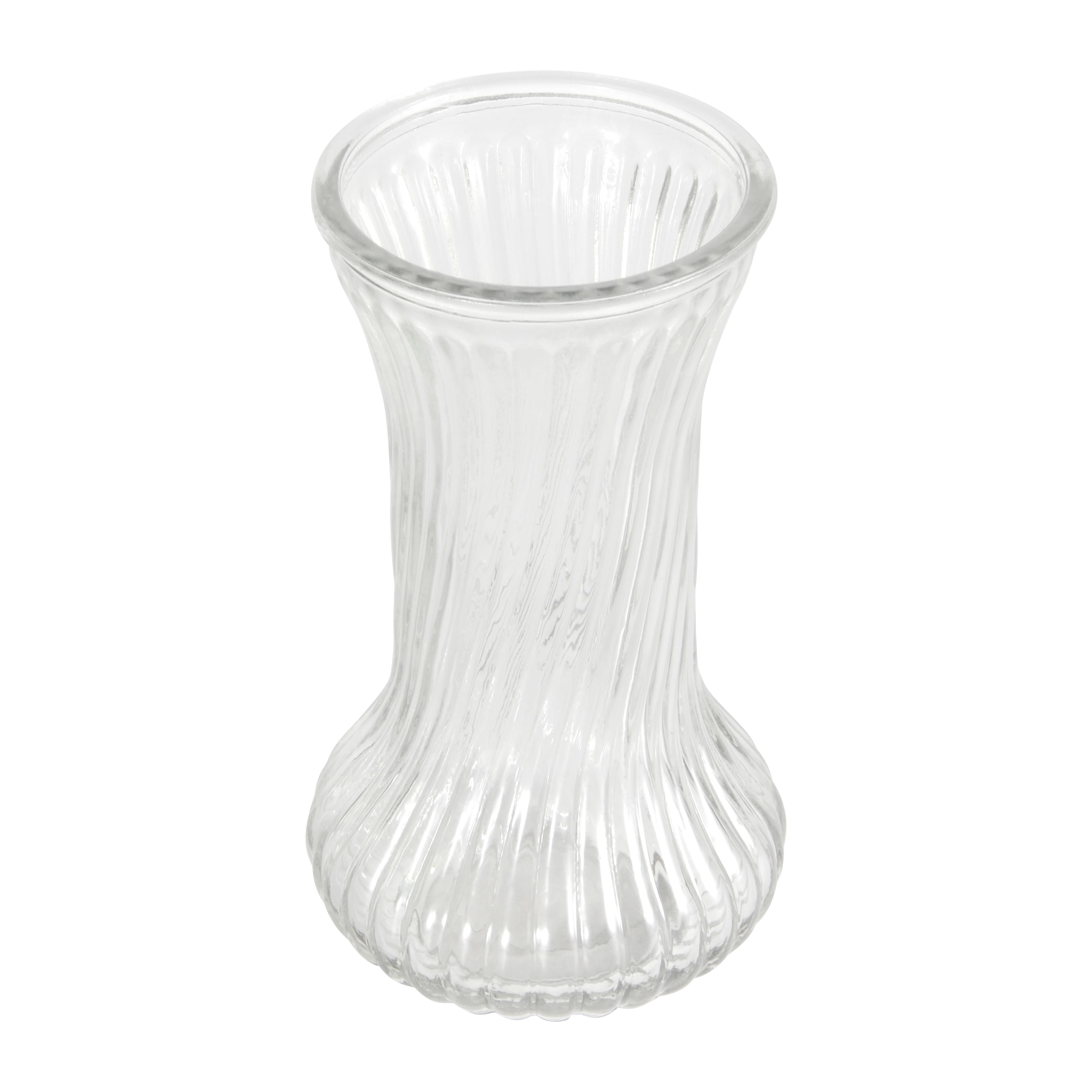 12 Pack: 8.5" Swirled Fluted Glass Vase by Ashland®