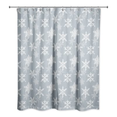Blue Snowflake Pattern 71" x 74" Shower Curtain By Designs Direct | Michaels®
