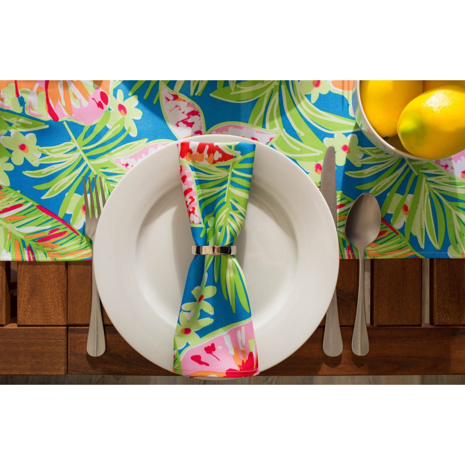 DII&#xAE; Summer Floral Print Outdoor Napkin, 6ct.
