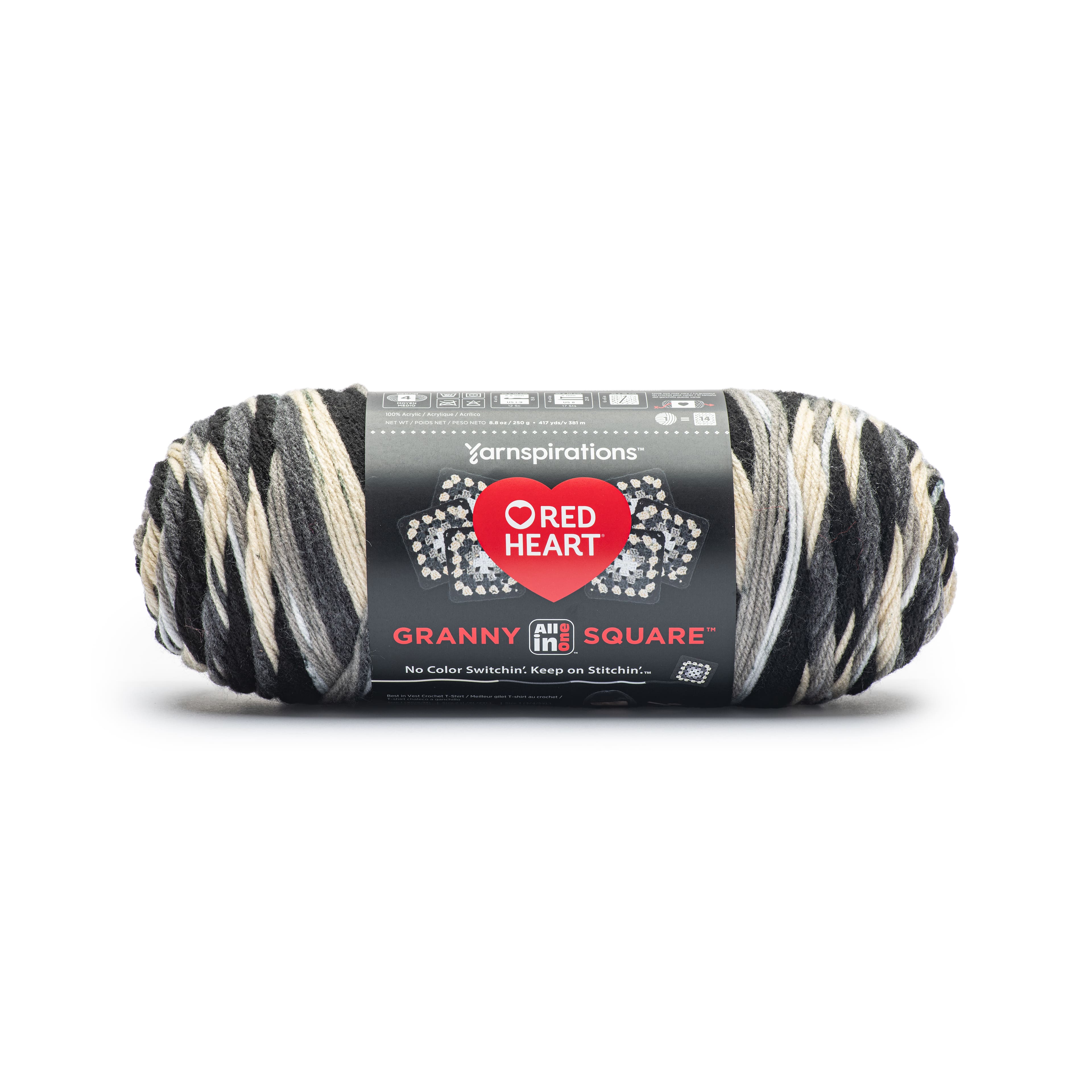 6 Pack: Red Heart&#xAE; All in One&#x2122; Granny Square&#x2122; Yarn