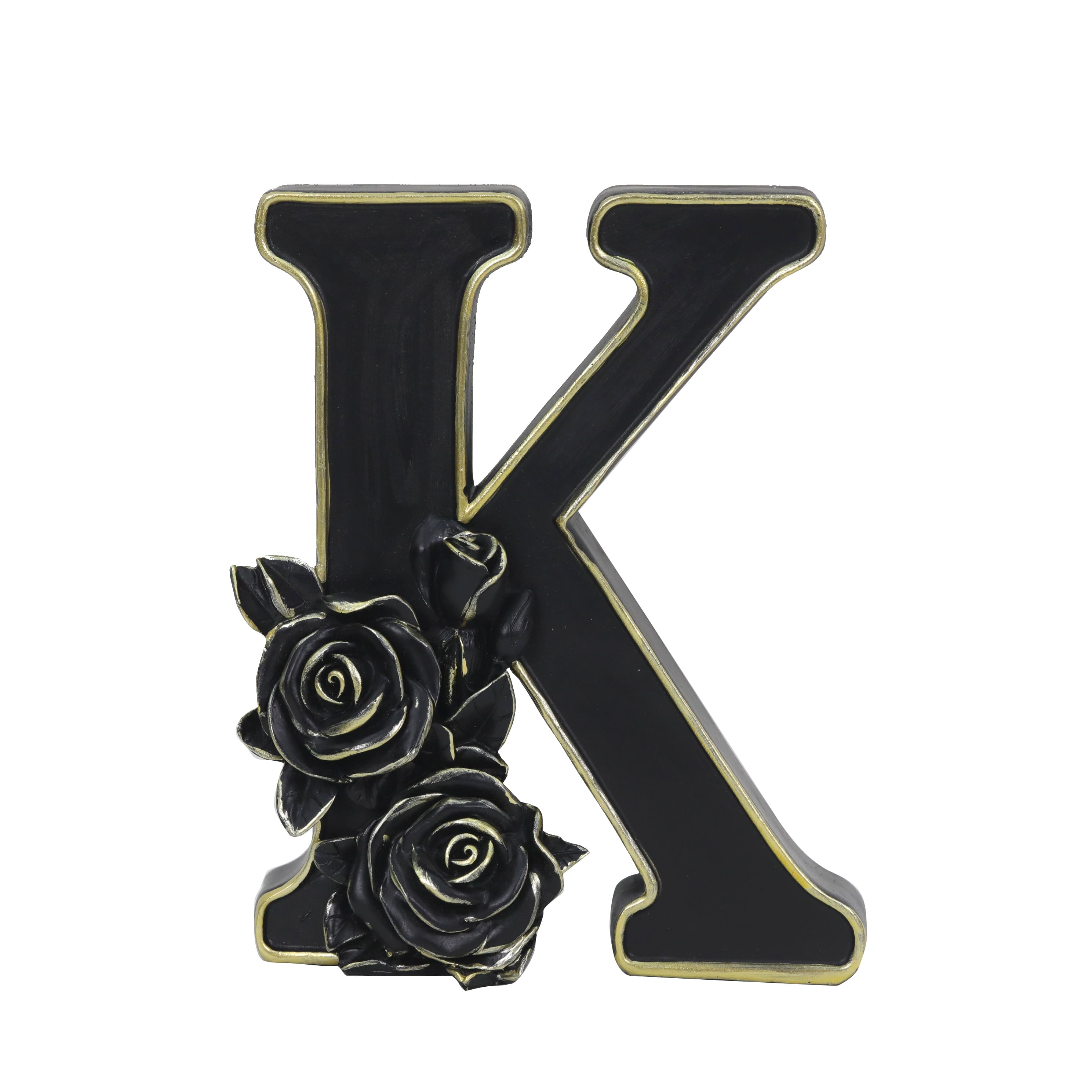 8&#x22; Black Rose Monogram Letter by Ashland&#xAE;