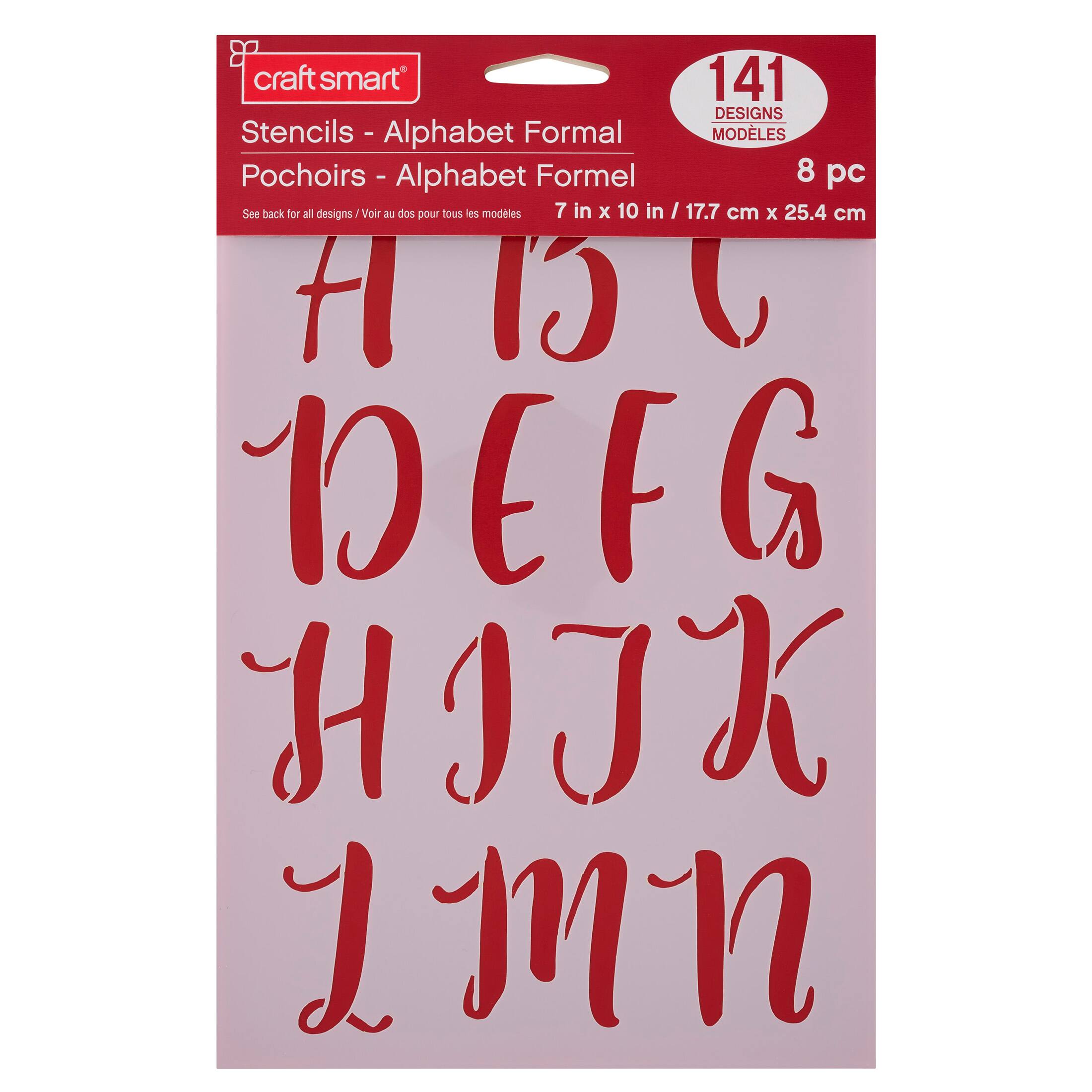 2" Formal Alphabet Stencils by Craft Smart®