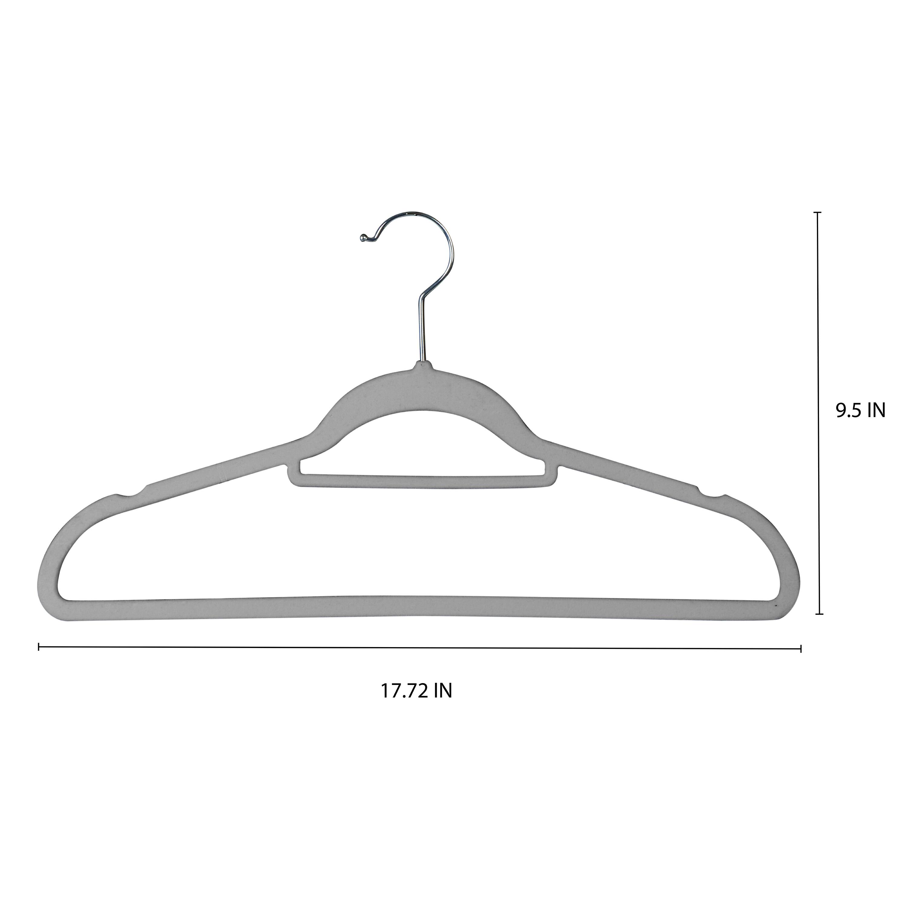 Isaac Mizrahi 17.75&#x22; Pack of Velvet Hangers
