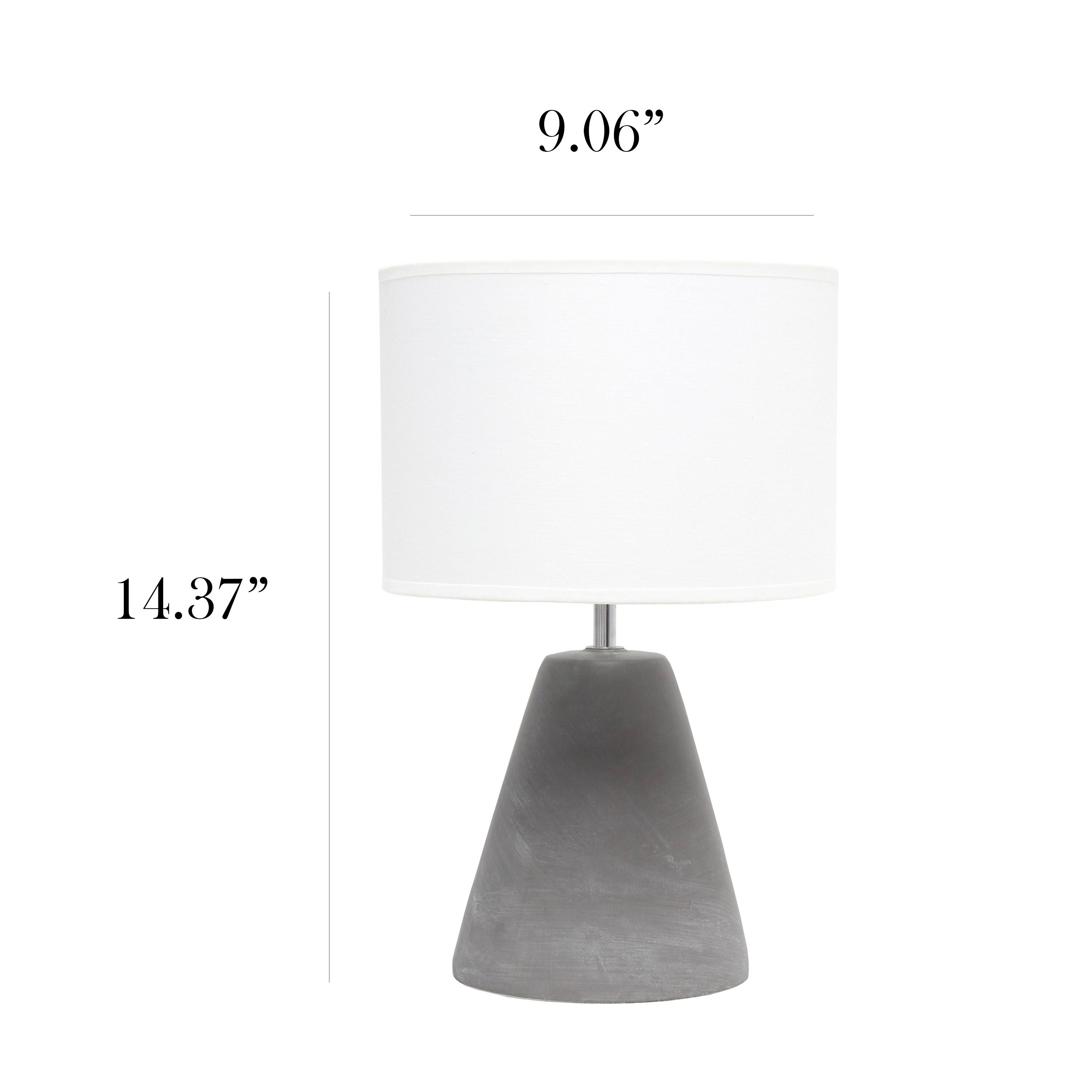 Simple Designs&#x2122; 14.5&#x22; Pinnacle Concrete Table Lamp