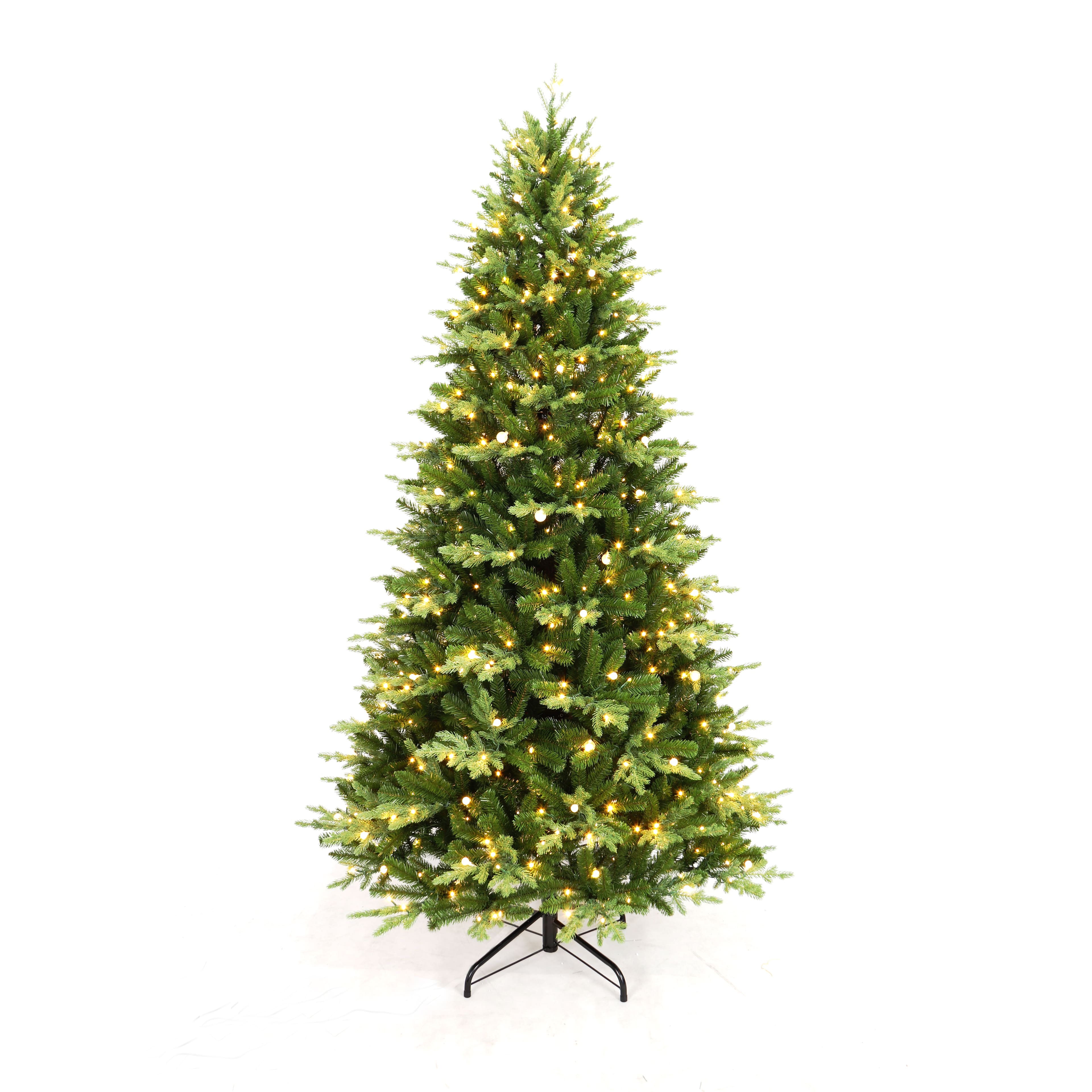 7.5ft. Pre-Lit Dewdrop Spruce Artificial Christmas Tree, Warm White LED Lights by Ashland® - Includes a Tree Storage Bag
