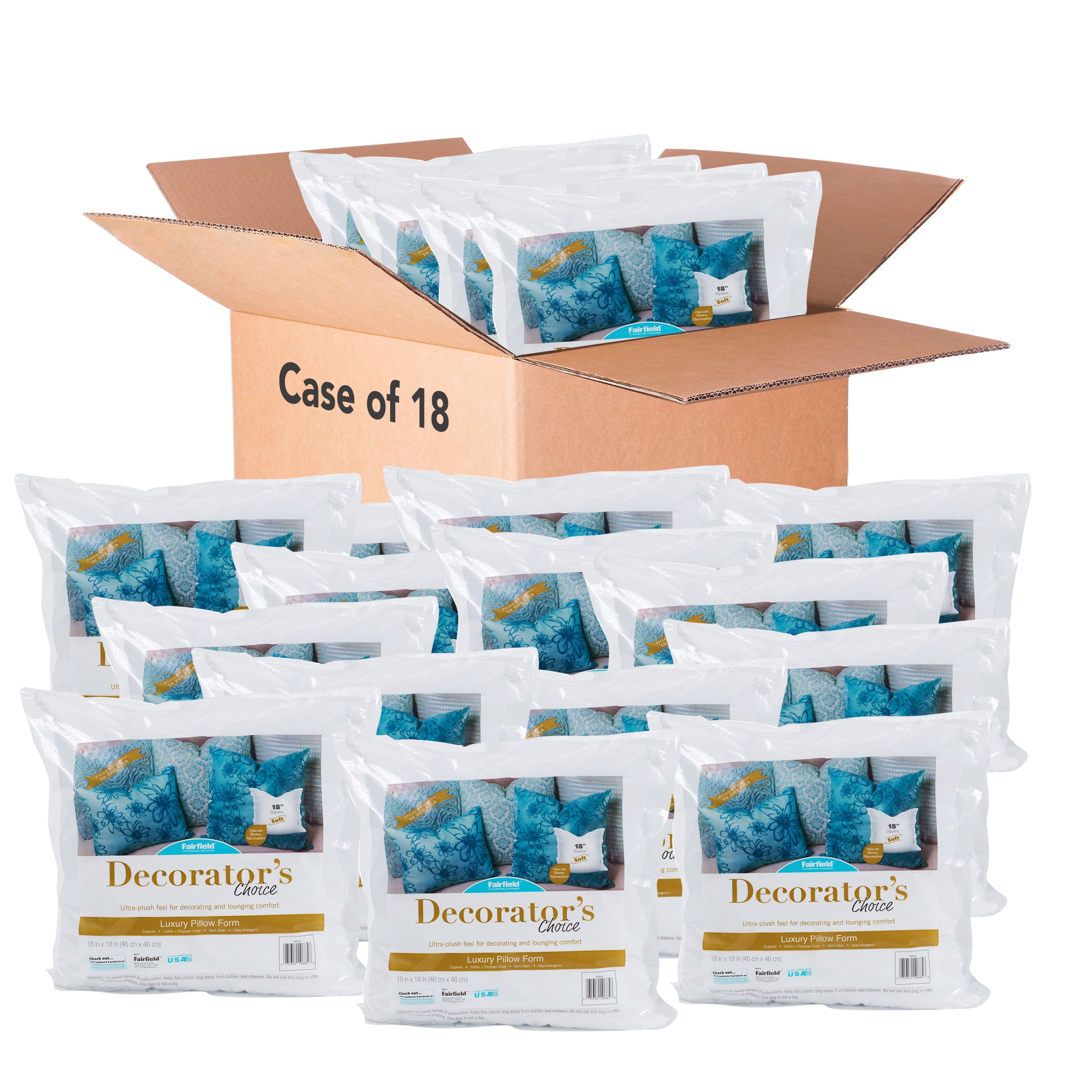 Decorator's Choice™ 18ct. Pillow Insert, 18'' x 18''