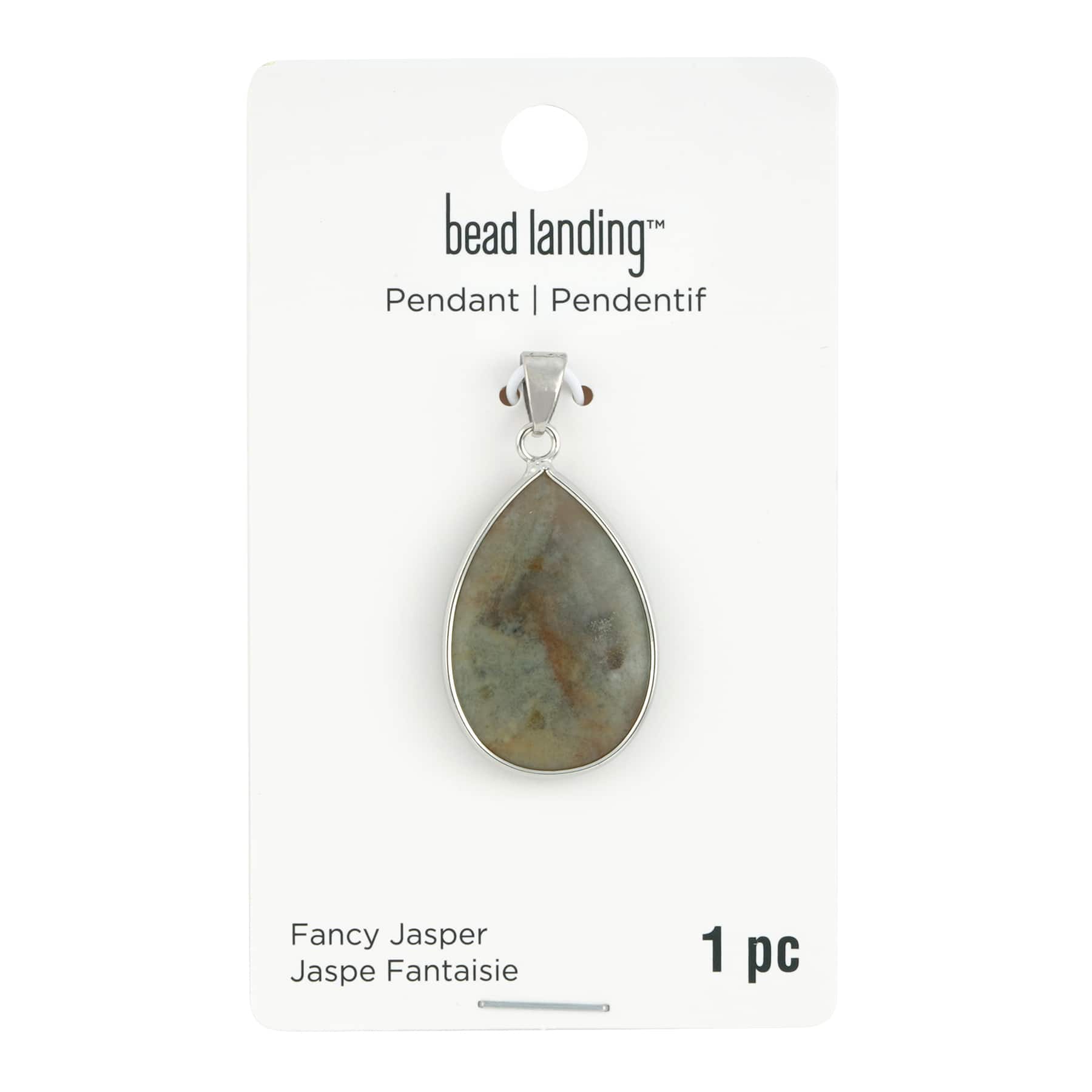 12 Pack: Jasper Teardrop Pendant by Bead Landing™