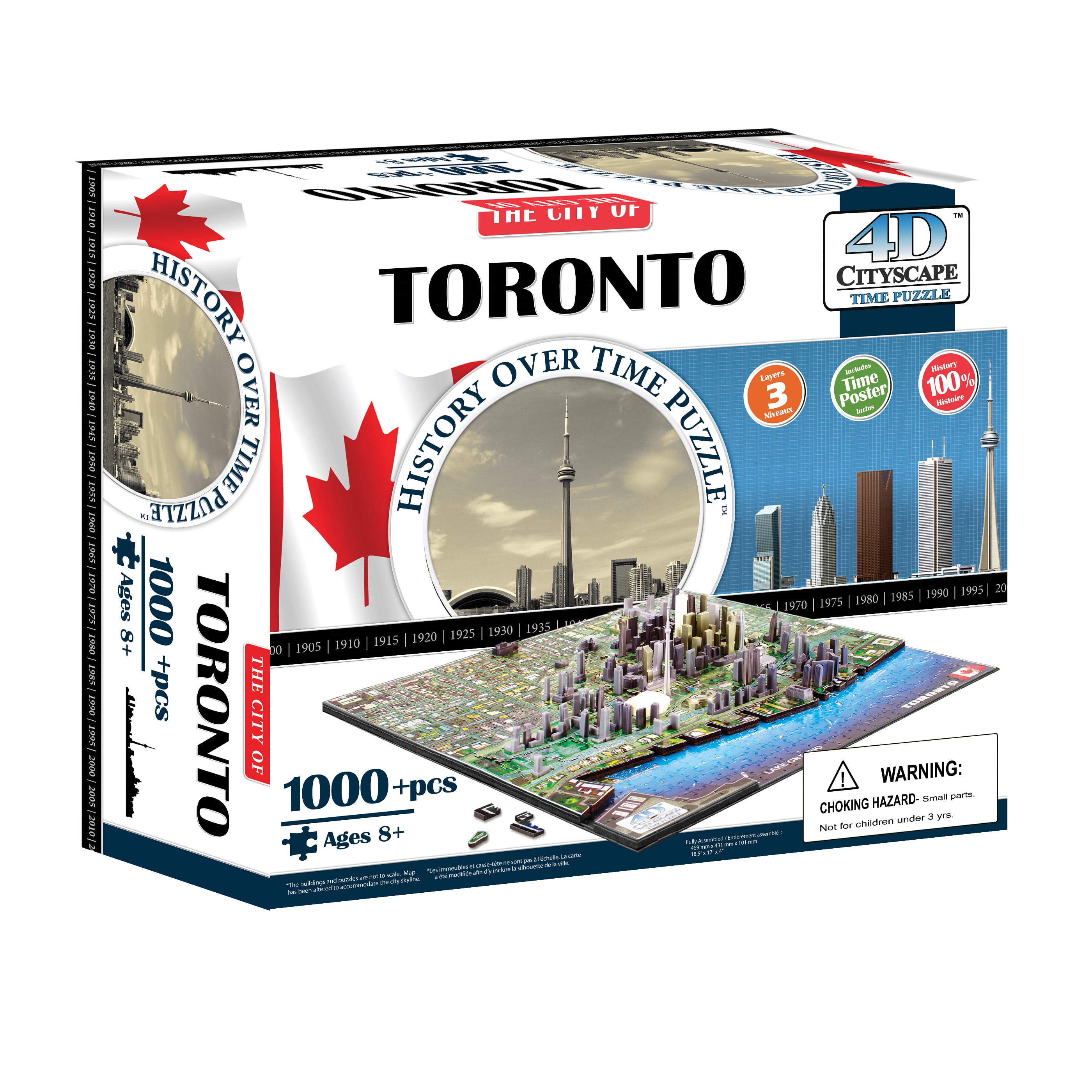 4D™ Cityscape Toronto, Canada History Over Time Puzzle™