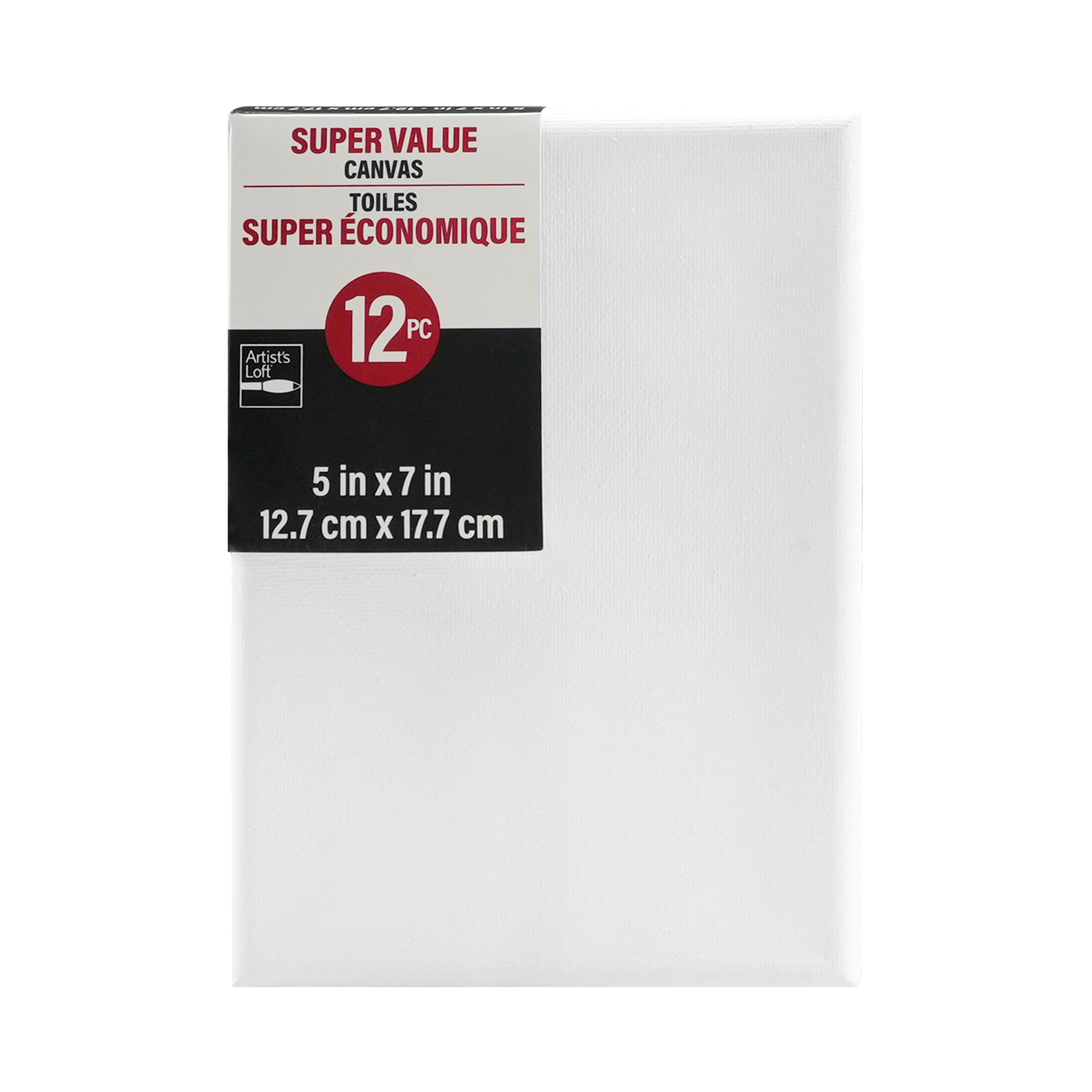 12 Pack 5&#x22; x 7&#x22; Super Value Canvas by Artist&#x27;s Loft&#xAE;