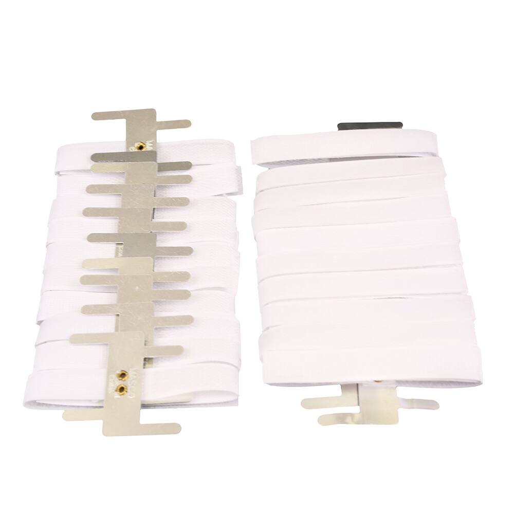 JAM Paper White Velcro Wristlets with Clip, 20ct.