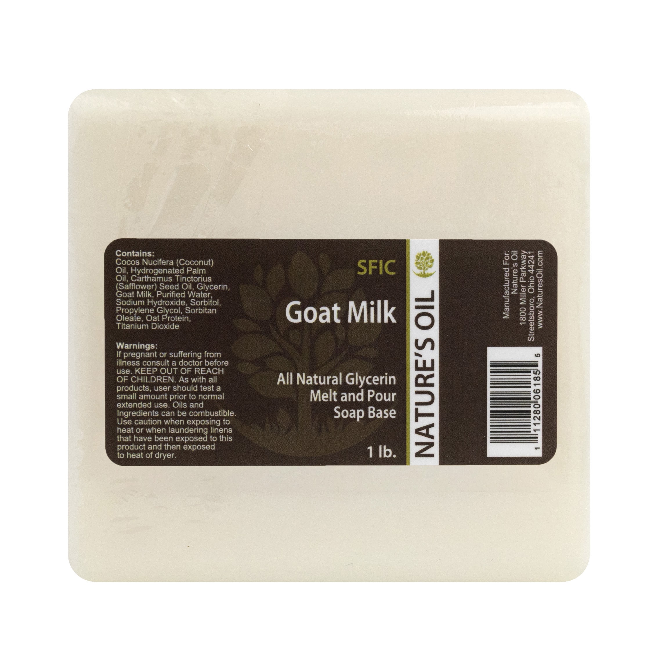 Nature&#x27;s Oil All-Natural Goat Milk Melt and Pour Soap Base