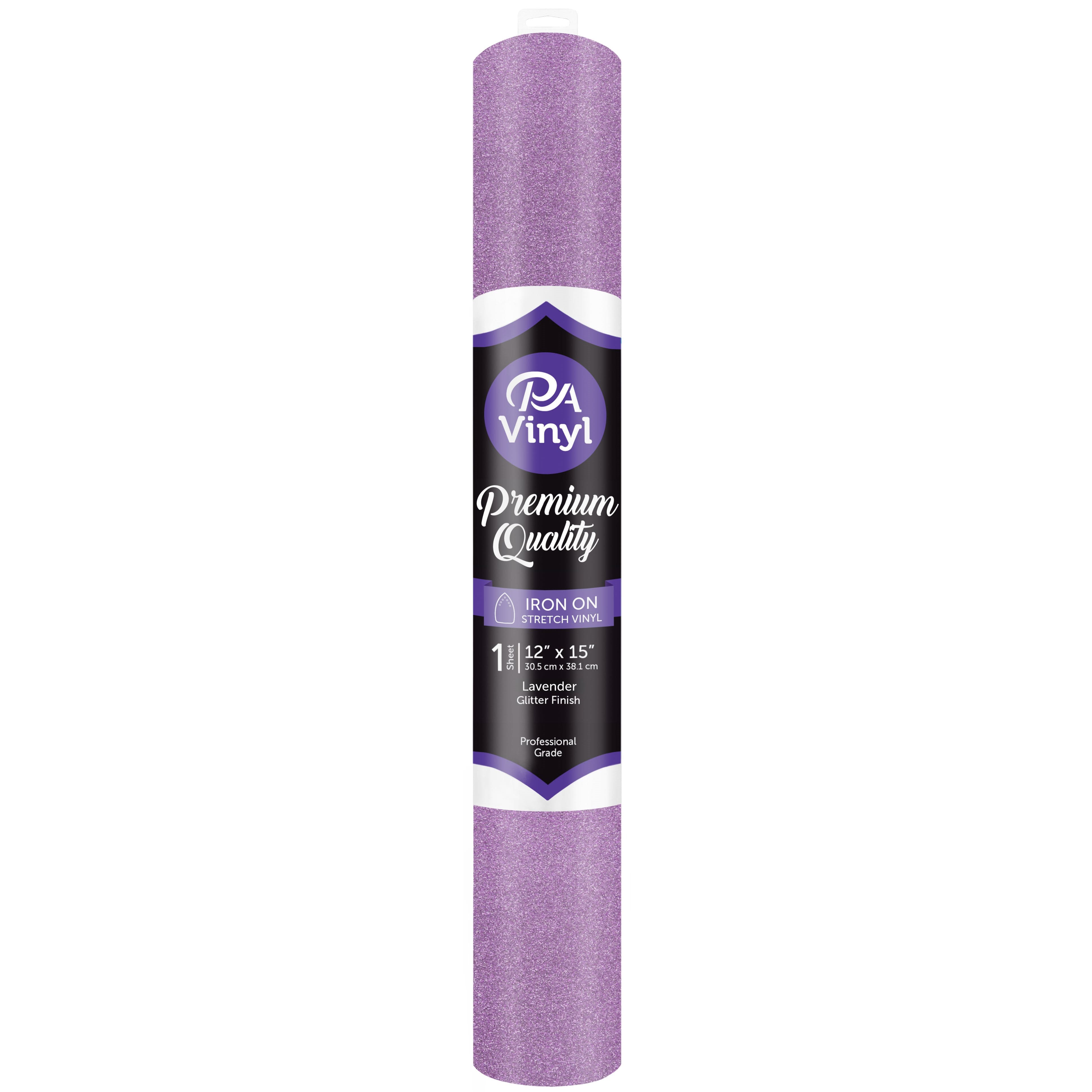 PA Vinyl Glitter Iron On Stretch Vinyl