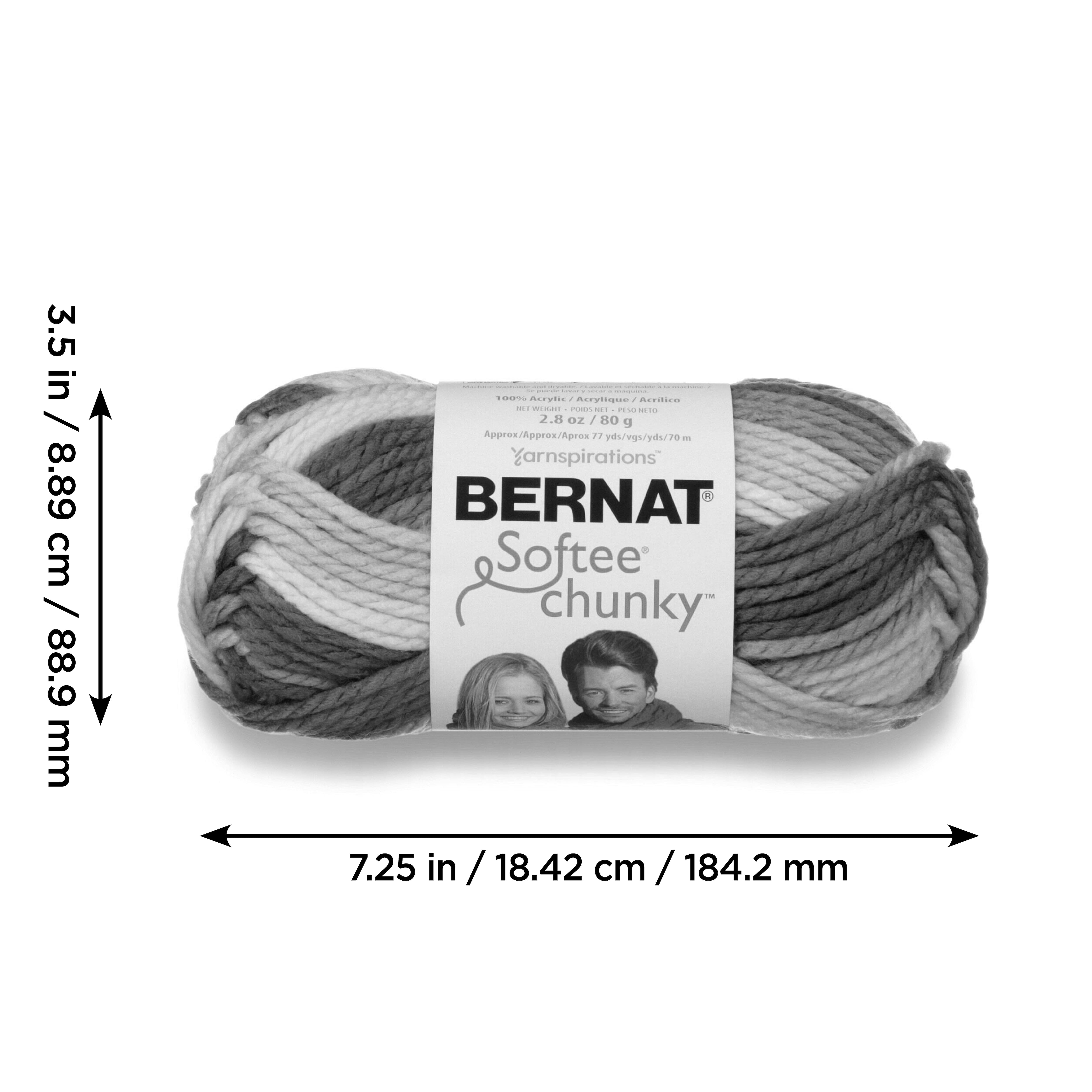 Bernat® Softee® Chunky Ombre Yarn, School Yard