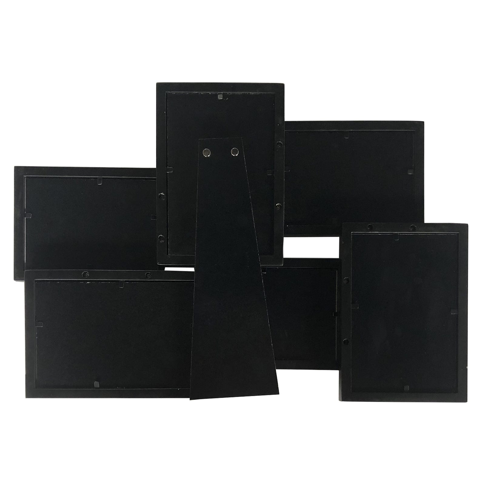 6 Opening Black Collage Frame, Expressions&#x2122; by Studio D&#xE9;cor&#xAE;