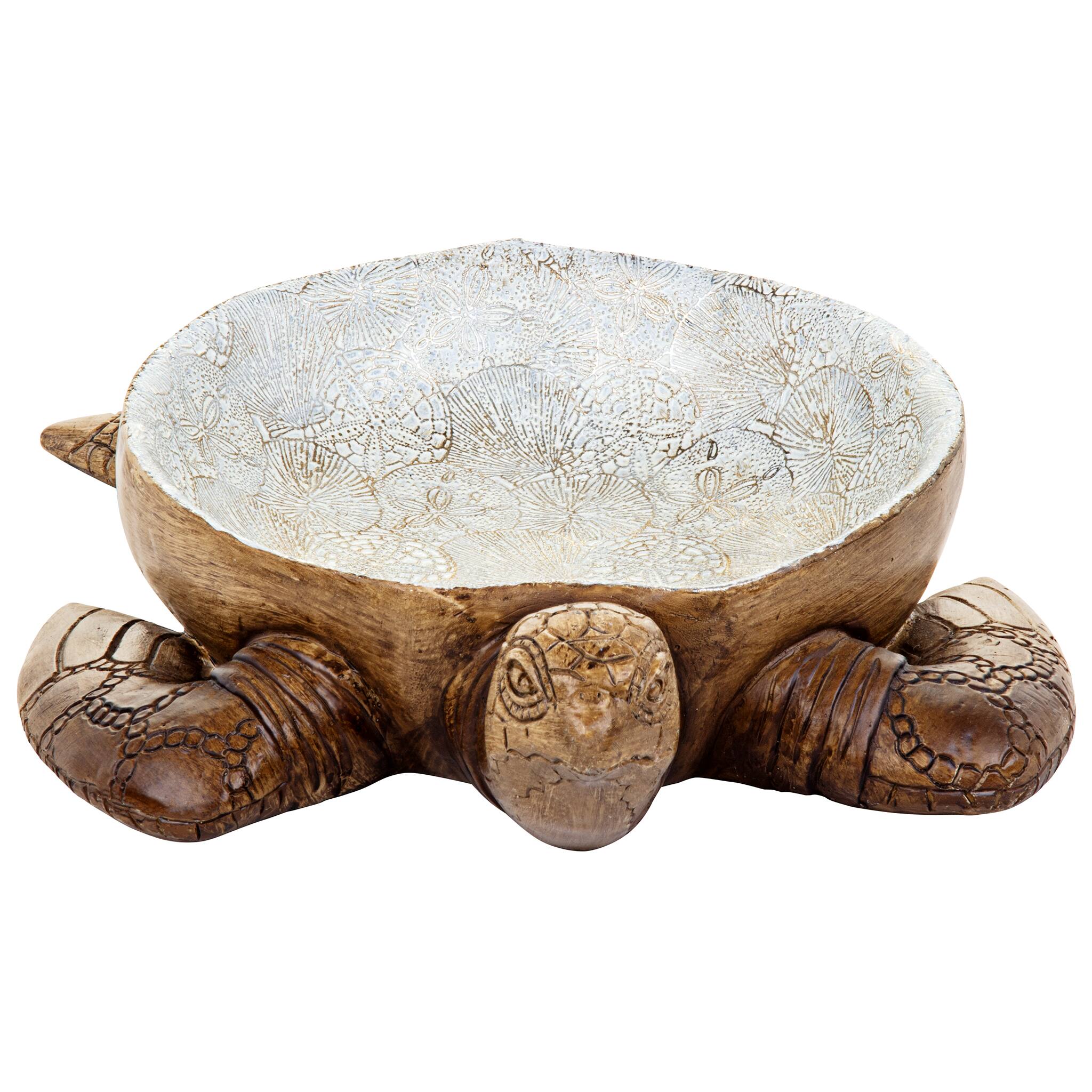 Design Toscano On the Ocean's Beach Sea Turtle Bowl