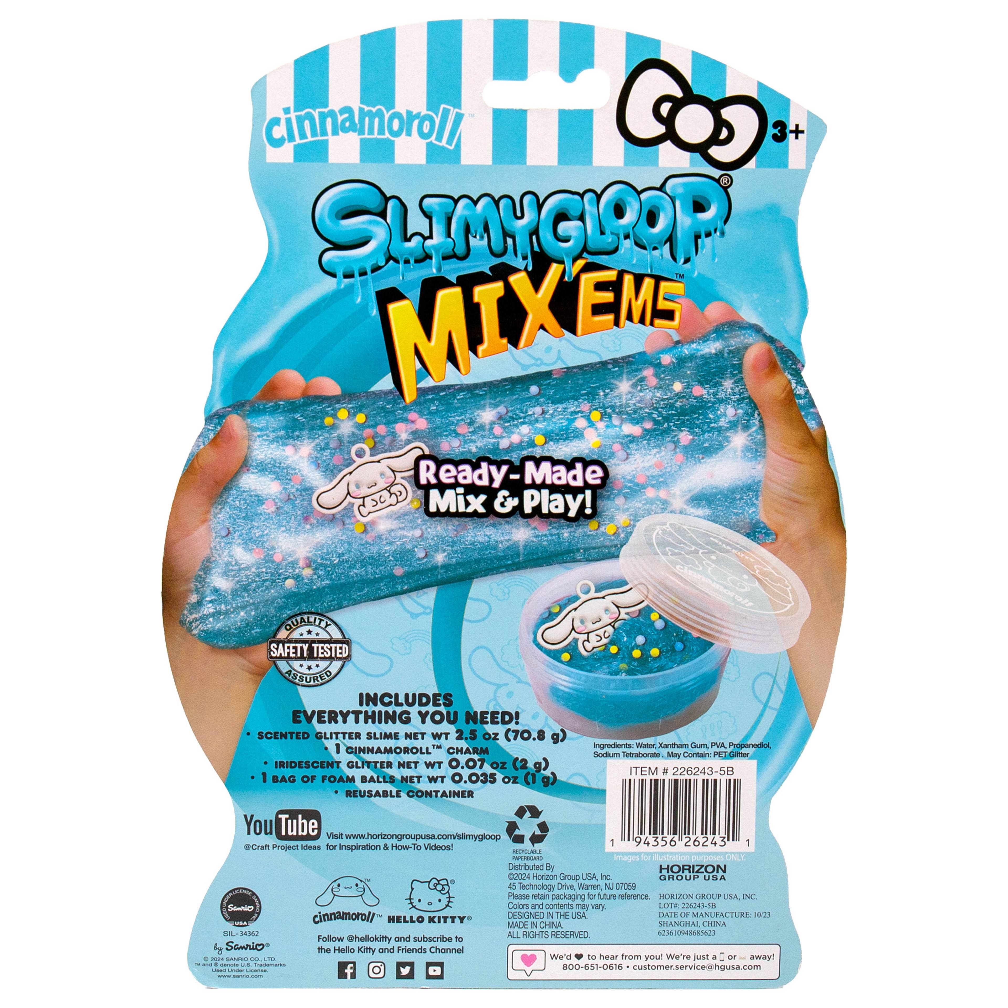SlimyGloop&#xAE; Hello Kitty&#xAE; Cinnamoroll&#x2122; Mix&#x27;ems&#x2122;