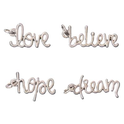 Charmalong™ Vertical Script Word Charms By Bead Landing™ image