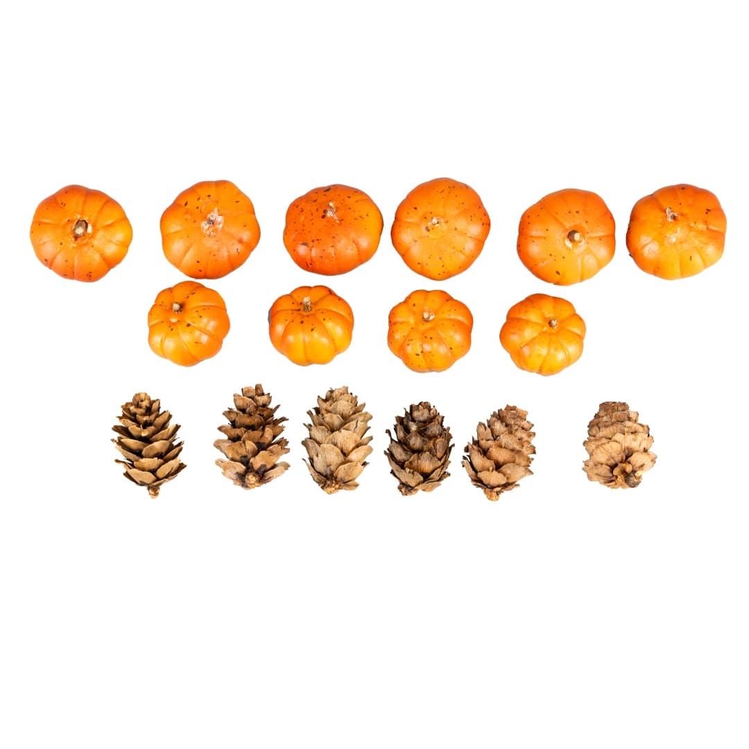 Pumpkin &#x26; Pinecone Mix Decorative Components by Ashland&#xAE;