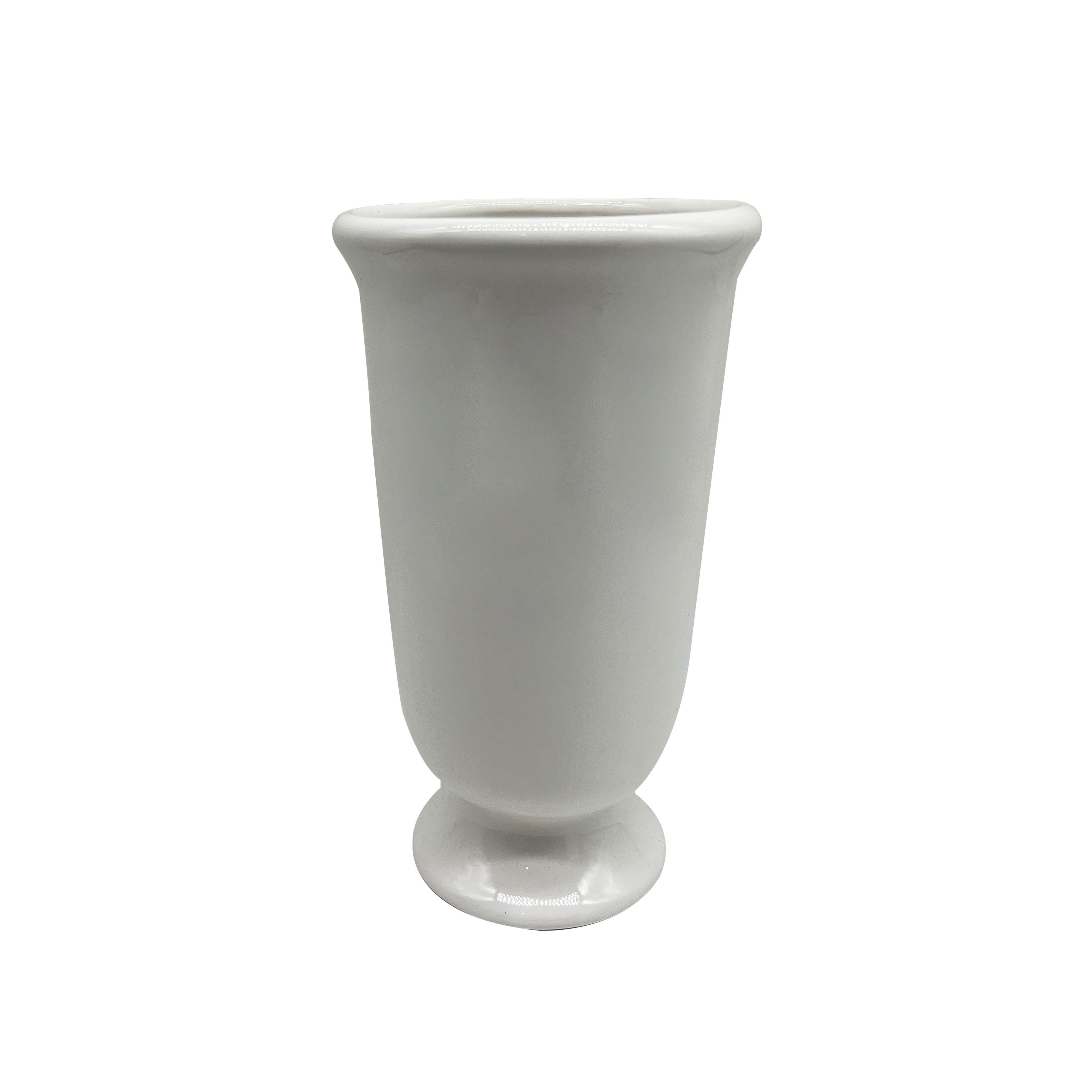9.8&#x22; White Ceramic Vase by Ashland&#xAE;