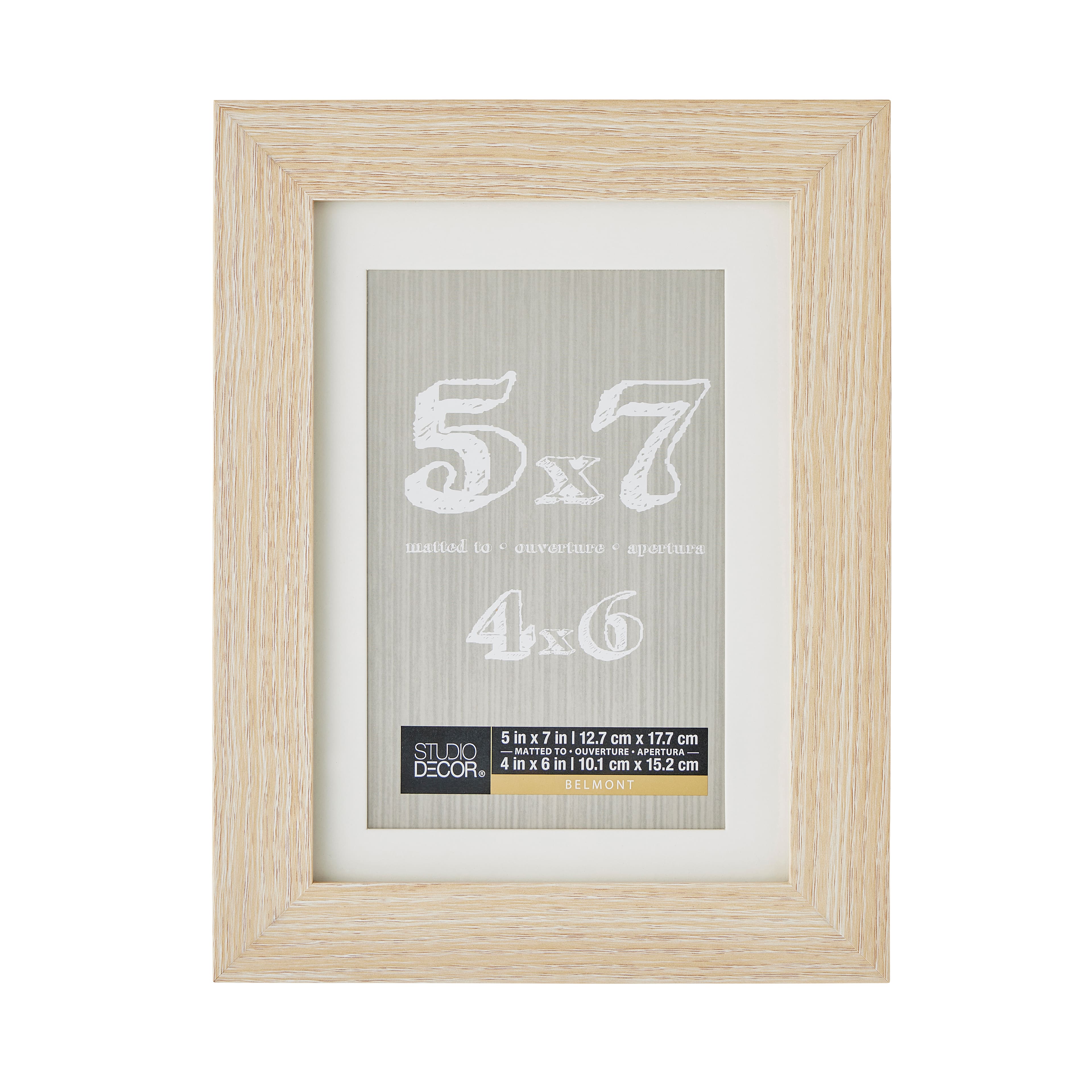Blonde Belmont Frame with Mat by Studio Décor®