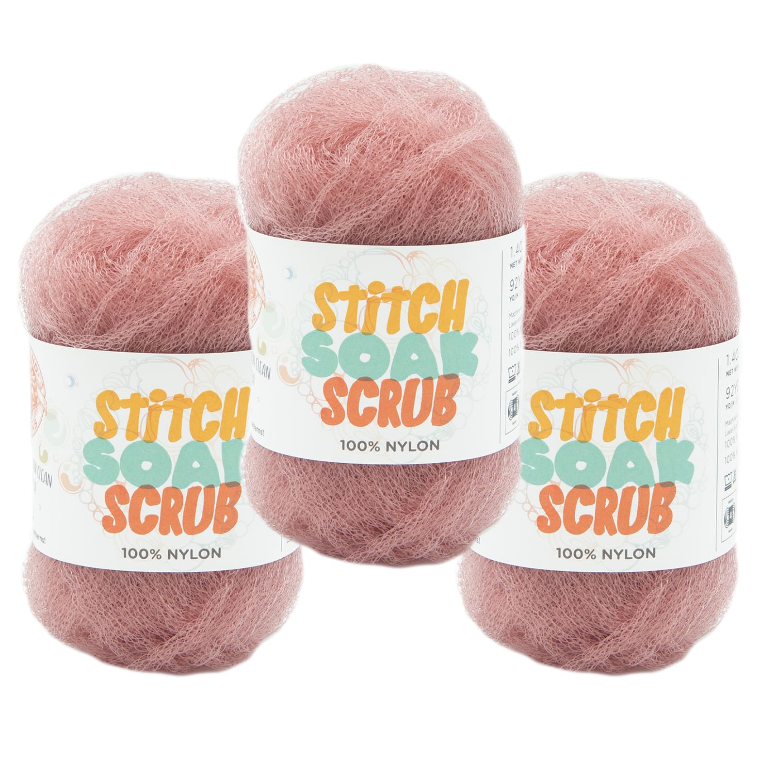 3 Pack Lion Brand® Stitch Soak Scrub Yarn