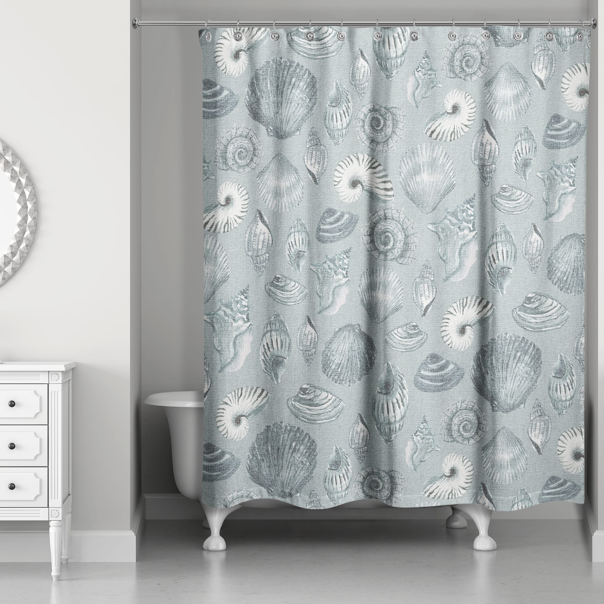 Multi Shell Shower Curtain