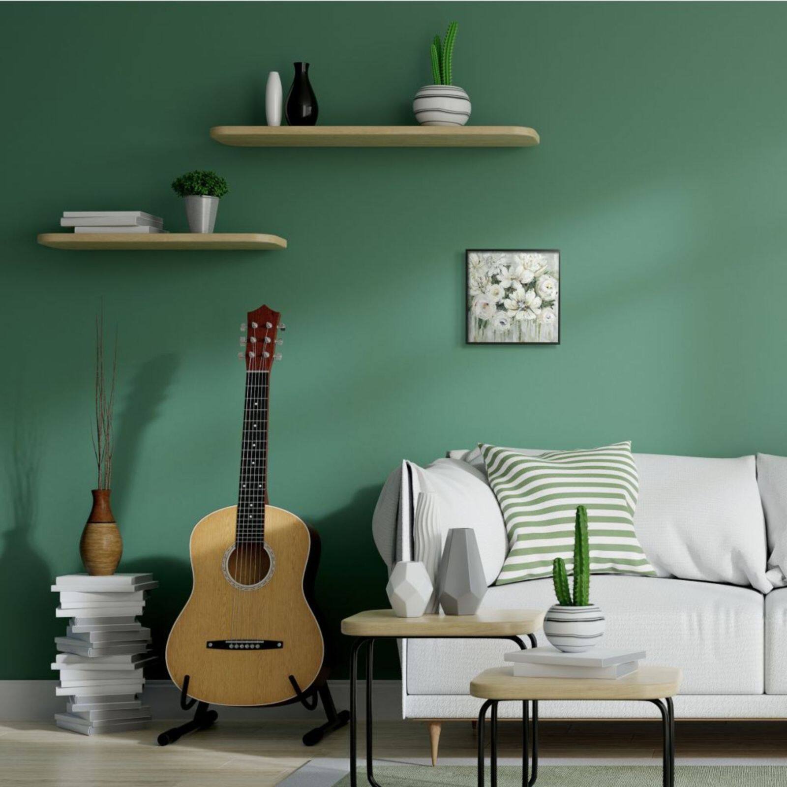 Stupell Industries White Floral Bouquet Black Framed Wall Art