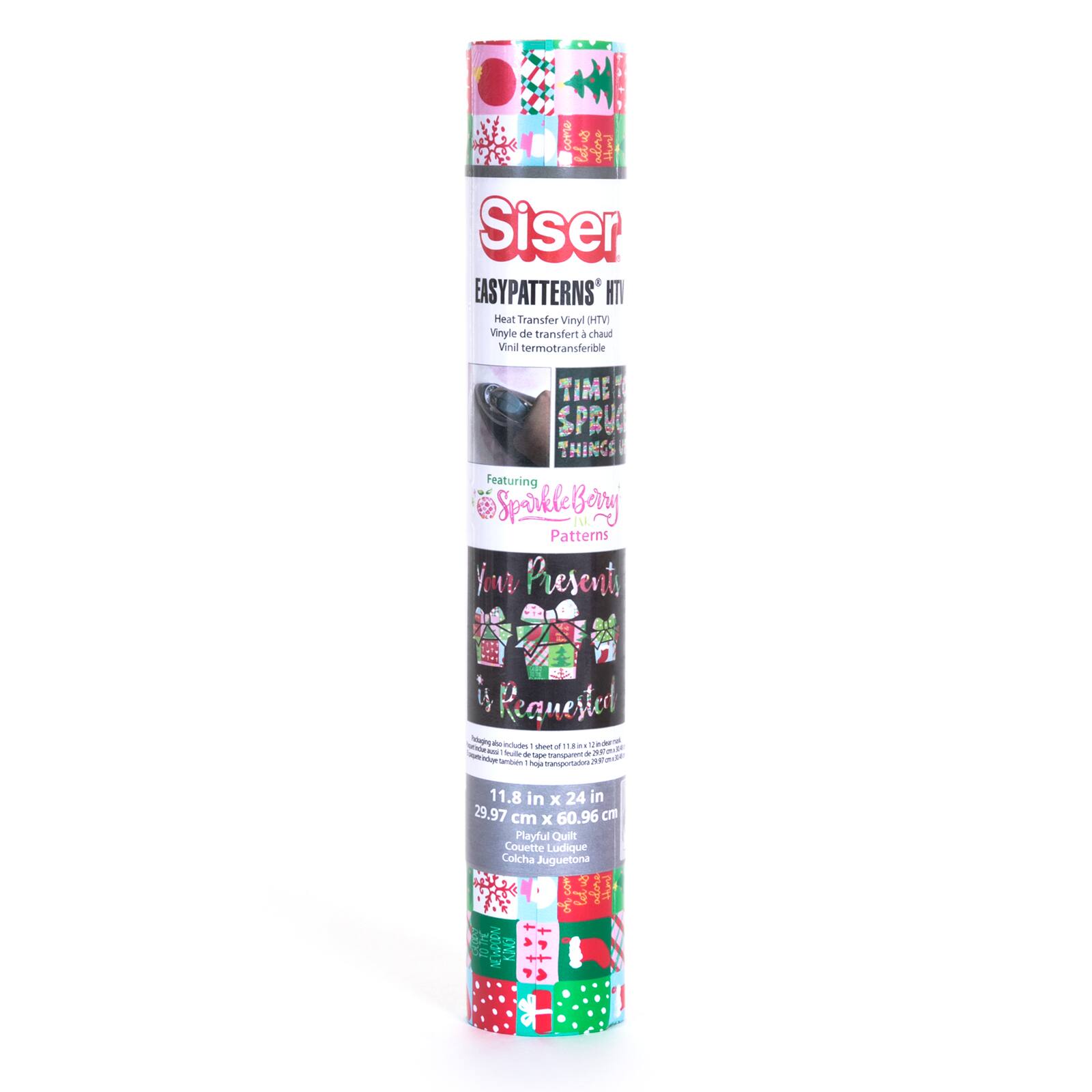 Siser® EasyPatterns® Sparkleberry Ink Patterns Heat Transfer Vinyl, Playful Quilt | Michaels