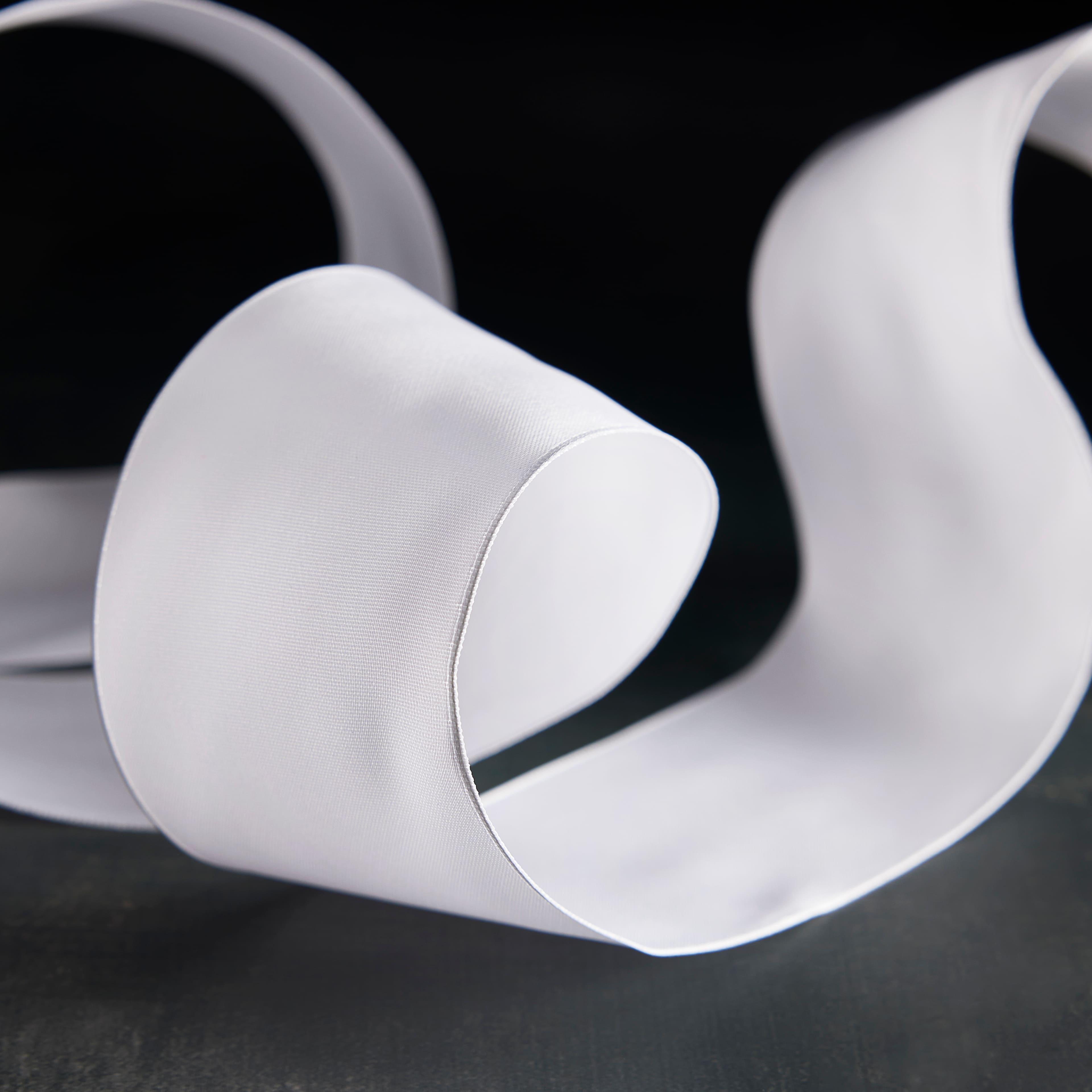 2.5" x 10yd. White Satin Wired Ribbon by Celebrate It® Specialty